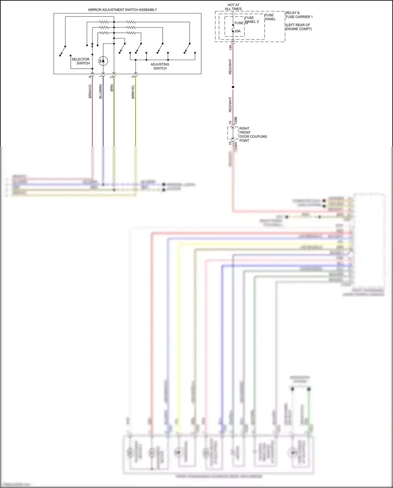 Wiring diagram lane change for Audi S4 B9 (2016-2019) (4 of 4)