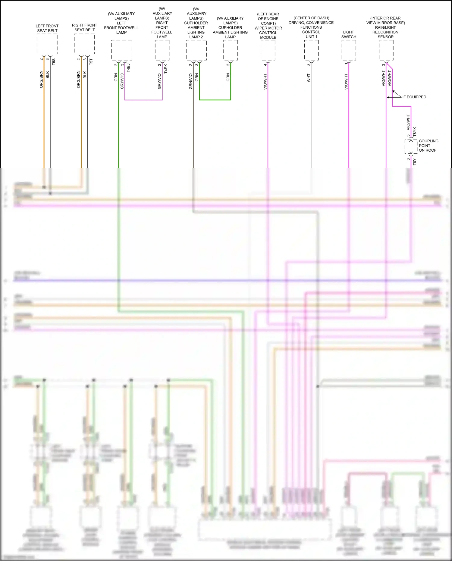 Wiring diagram memory seat/ steering column adjustment control module for Audi S4 B9 (2016-2019) (1 of 3)