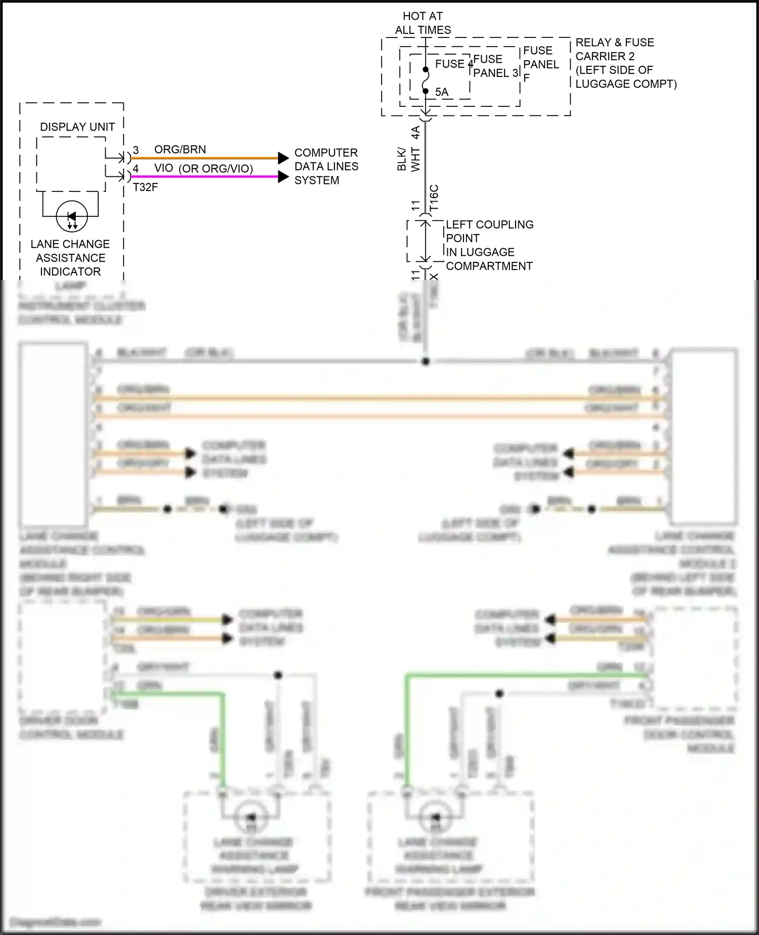 Wiring diagram org/wht for Audi S4 B9 (2016-2019) (2 of 2)