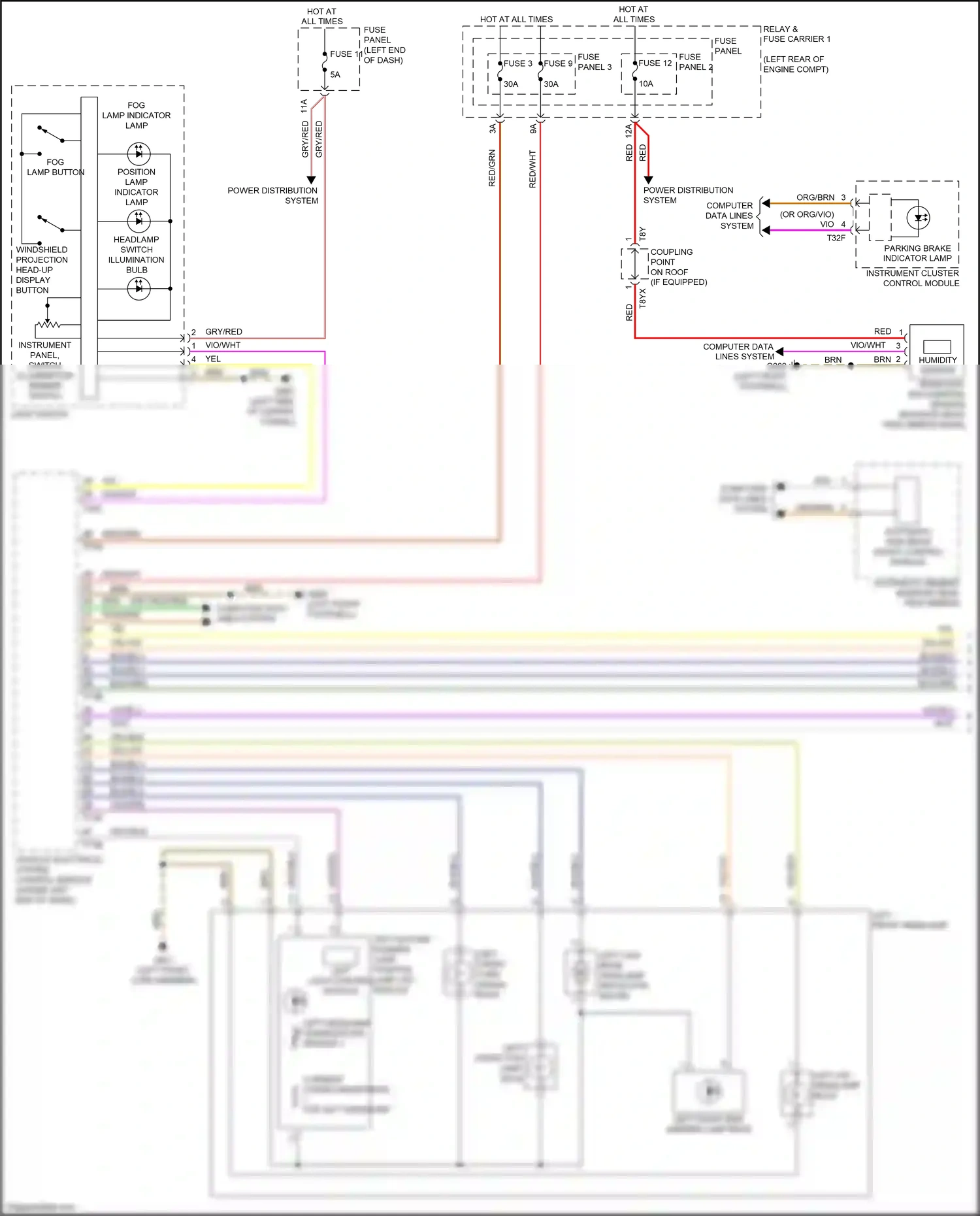 Wiring diagram red for Audi S4 B9 (2016-2019) (71 of 83)