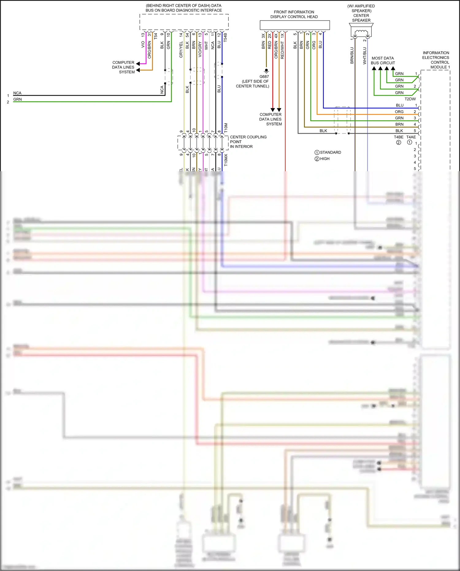 Wiring diagram standard high for Audi S4 B9 (2016-2019) (4 of 6)