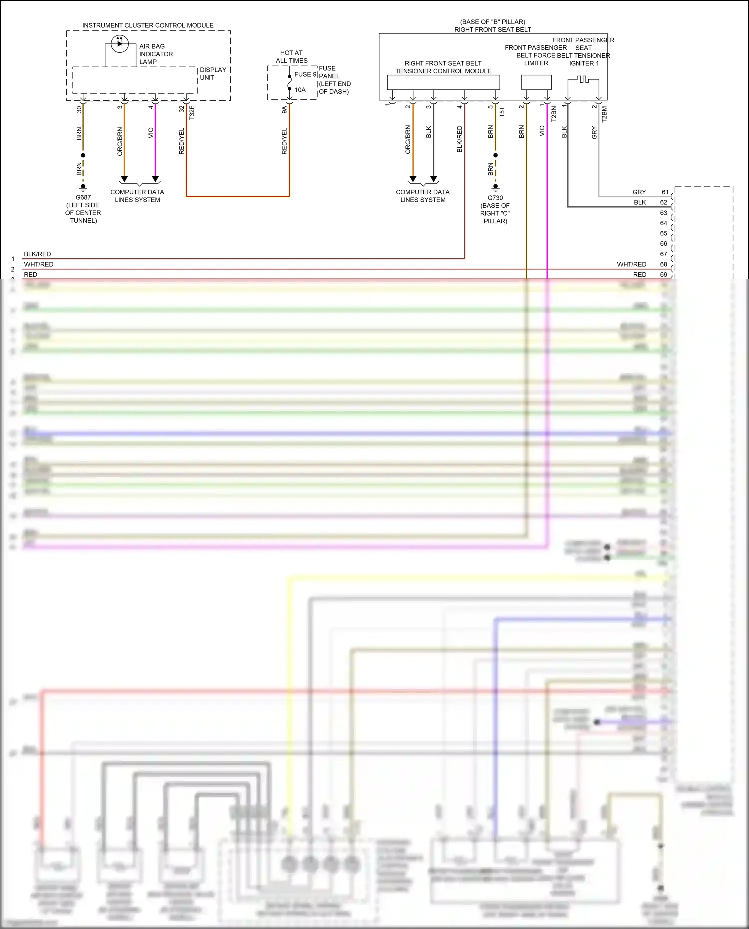 Wiring diagram steering column) for Audi S4 B9 (2016-2019) (9 of 14)
