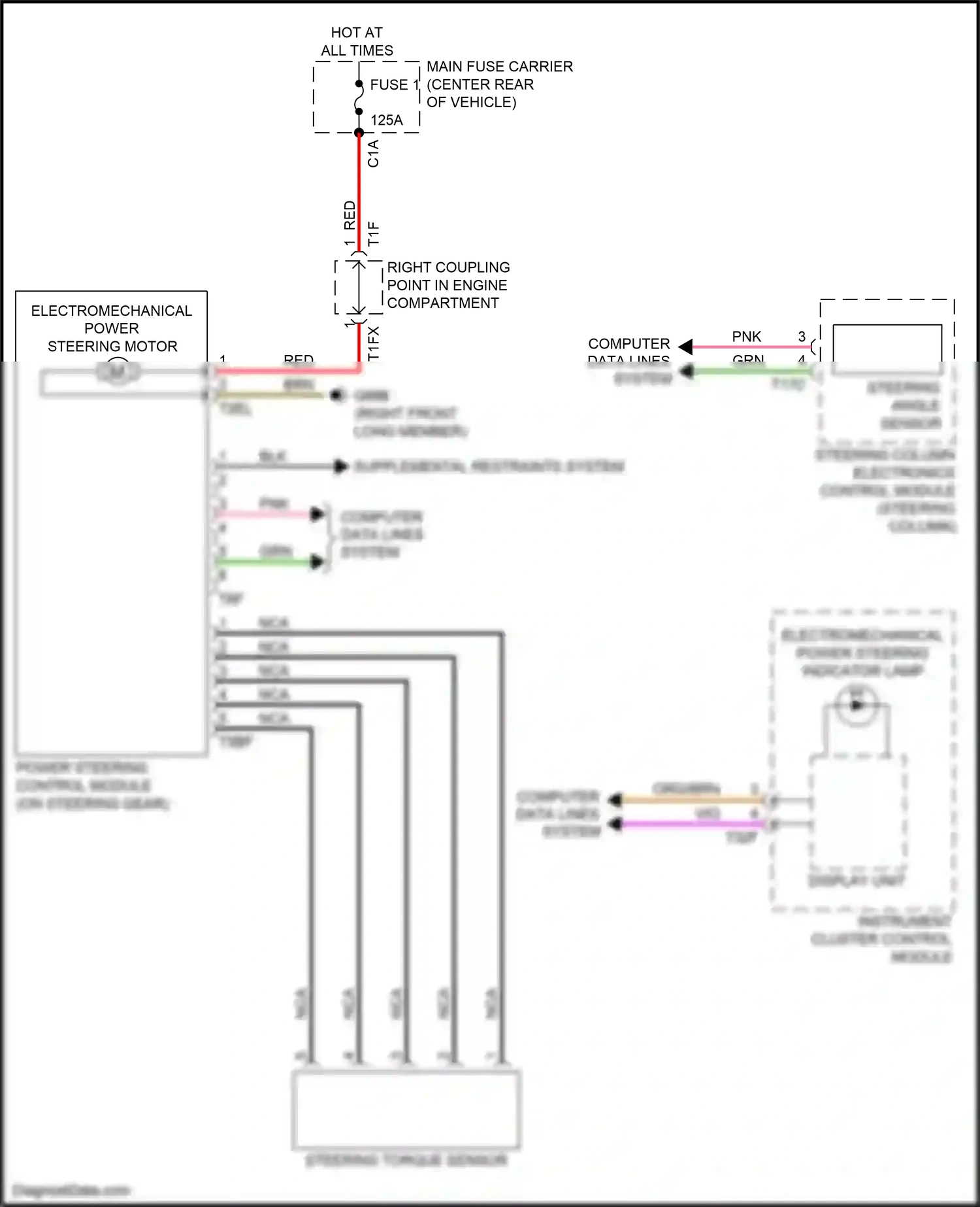 Wiring diagram supplemental restraints system for Audi S4 B9 (2016-2019) (8 of 12)