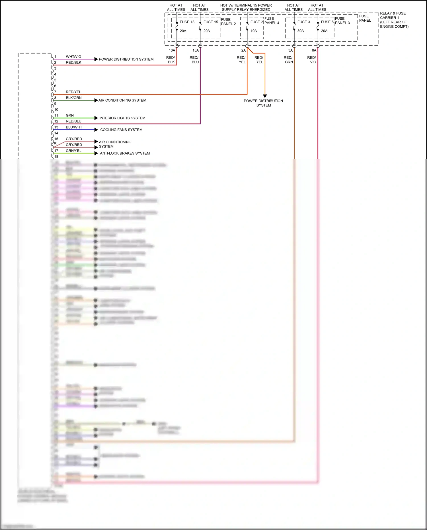 Wiring diagram vio/grn for Audi S4 B9 (2016-2019) (8 of 10)