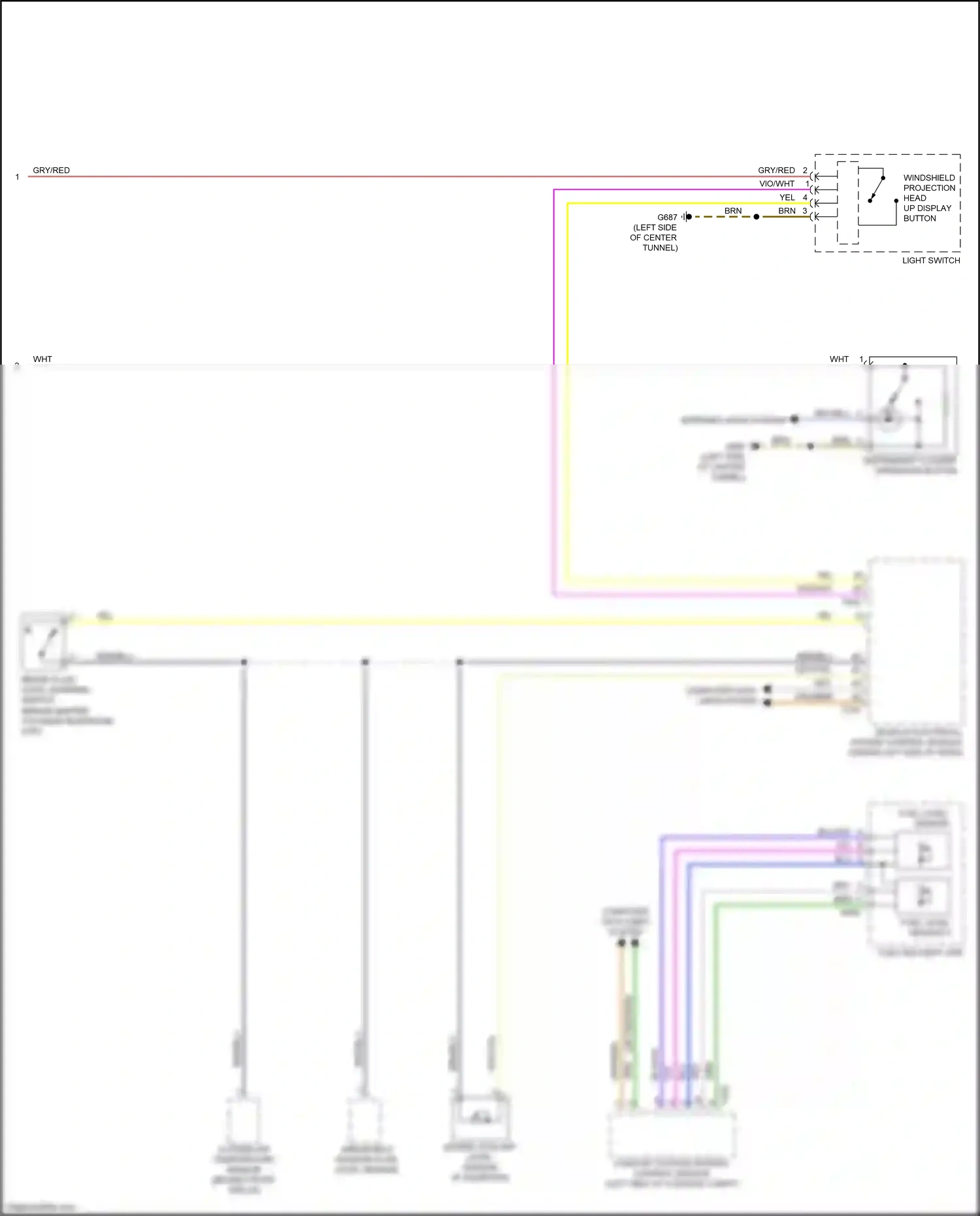 Wiring diagram vio/wht for Audi S4 B9 (2016-2019) (23 of 42)