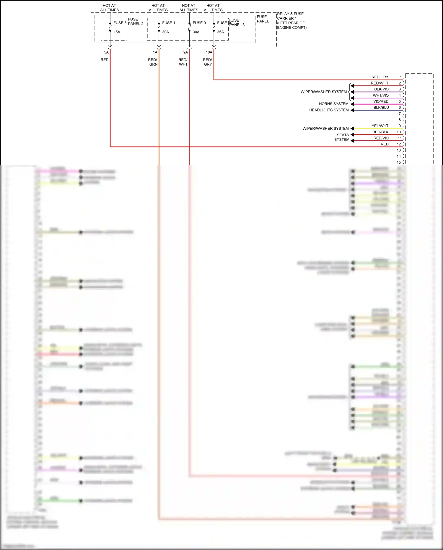 Wiring diagram wht/grn for Audi S4 B9 (2016-2019) (2 of 11)
