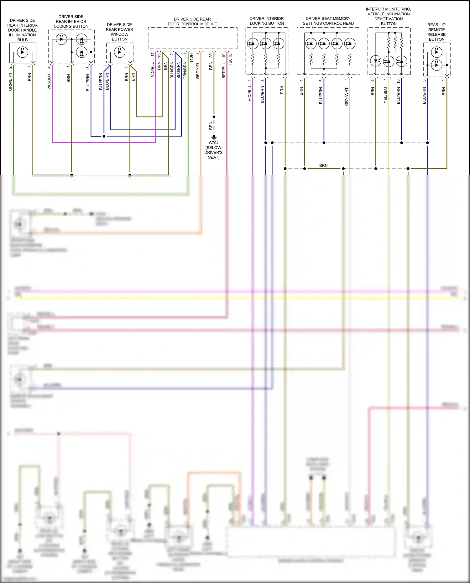 Audi S4 B9 (2016-2019) (w/o access/start authorization system) wiring diagram  (2 of 4)