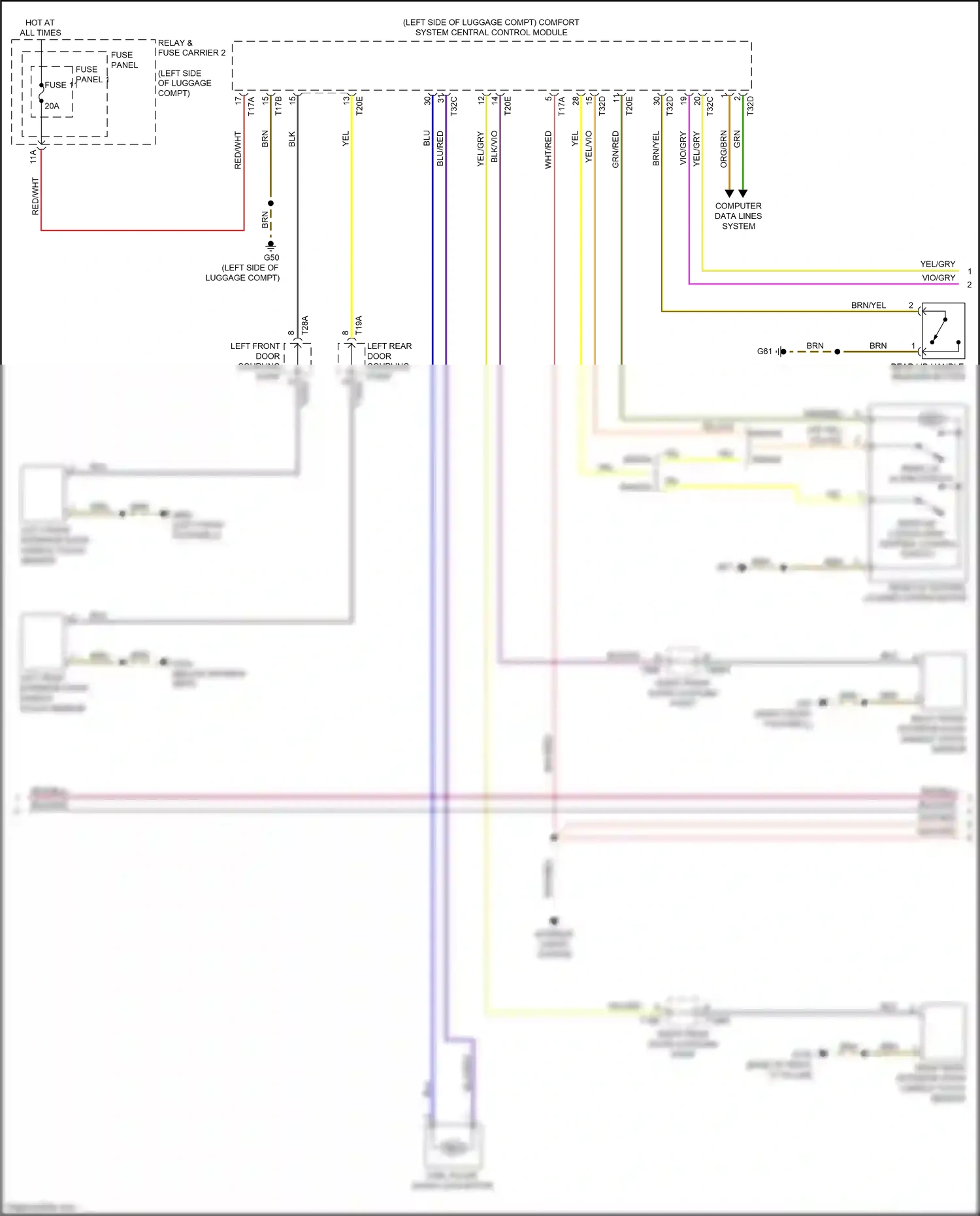 Wiring diagram yel for Audi S4 B9 (2016-2019) (7 of 77)