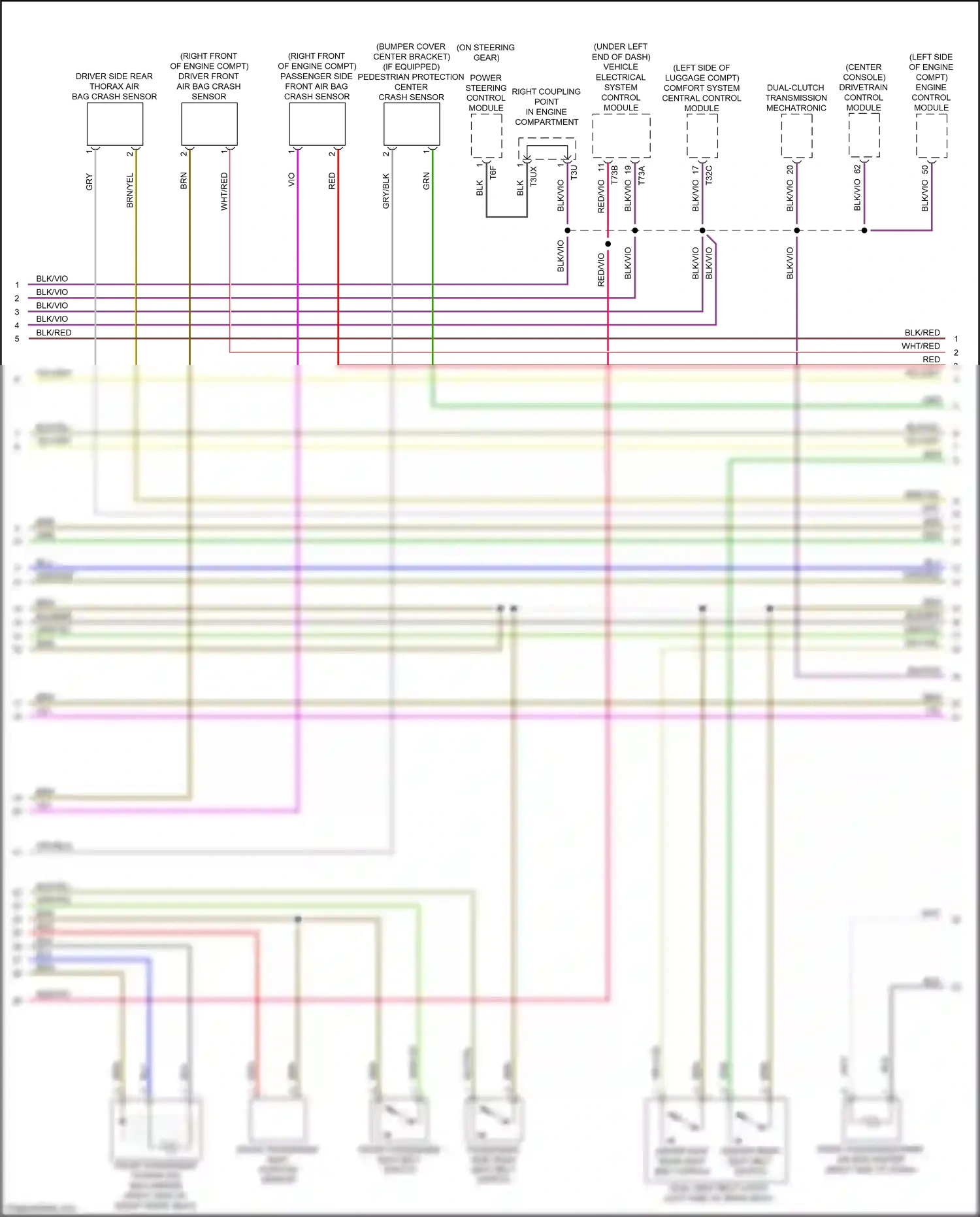 Wiring diagram yel/gry for Audi S4 B9 (2016-2019) (9 of 17)