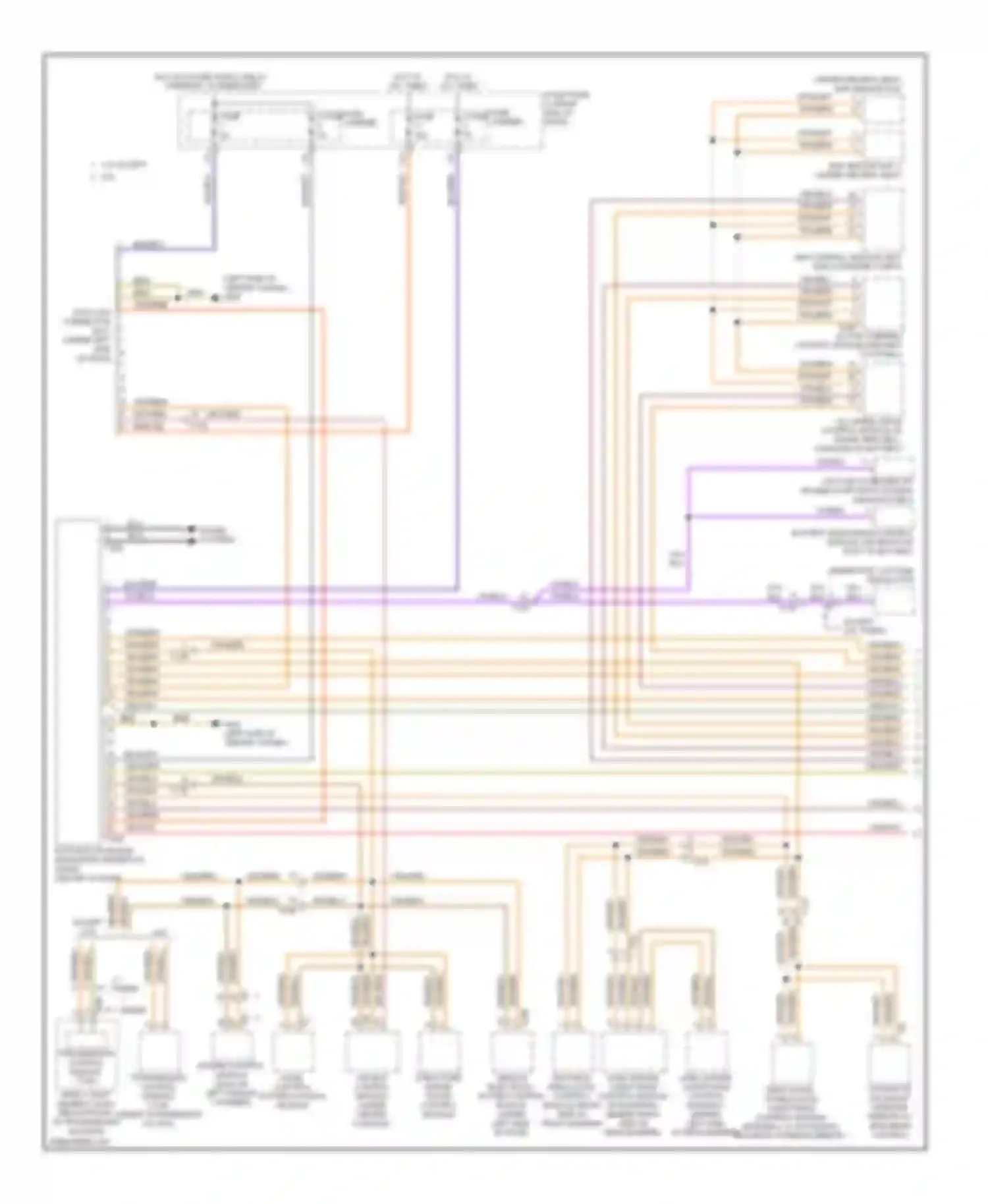 S5 Audi I facelift (2011-2016): Computer data lines circuit (1 of 3)