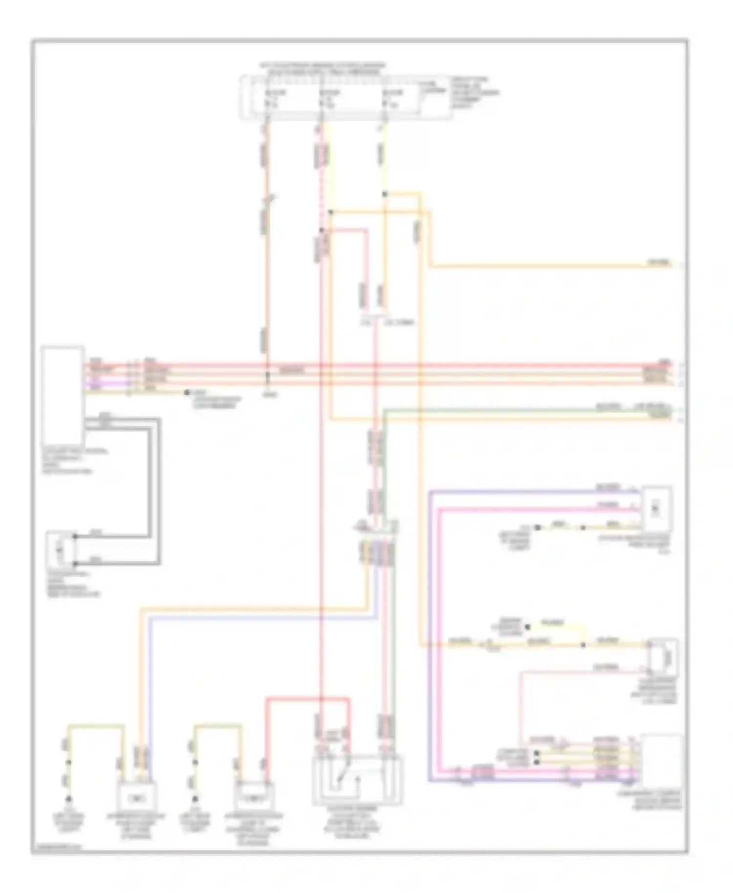 S5 Audi I facelift (2011-2016): Cooling fan circuit (1 of 2)