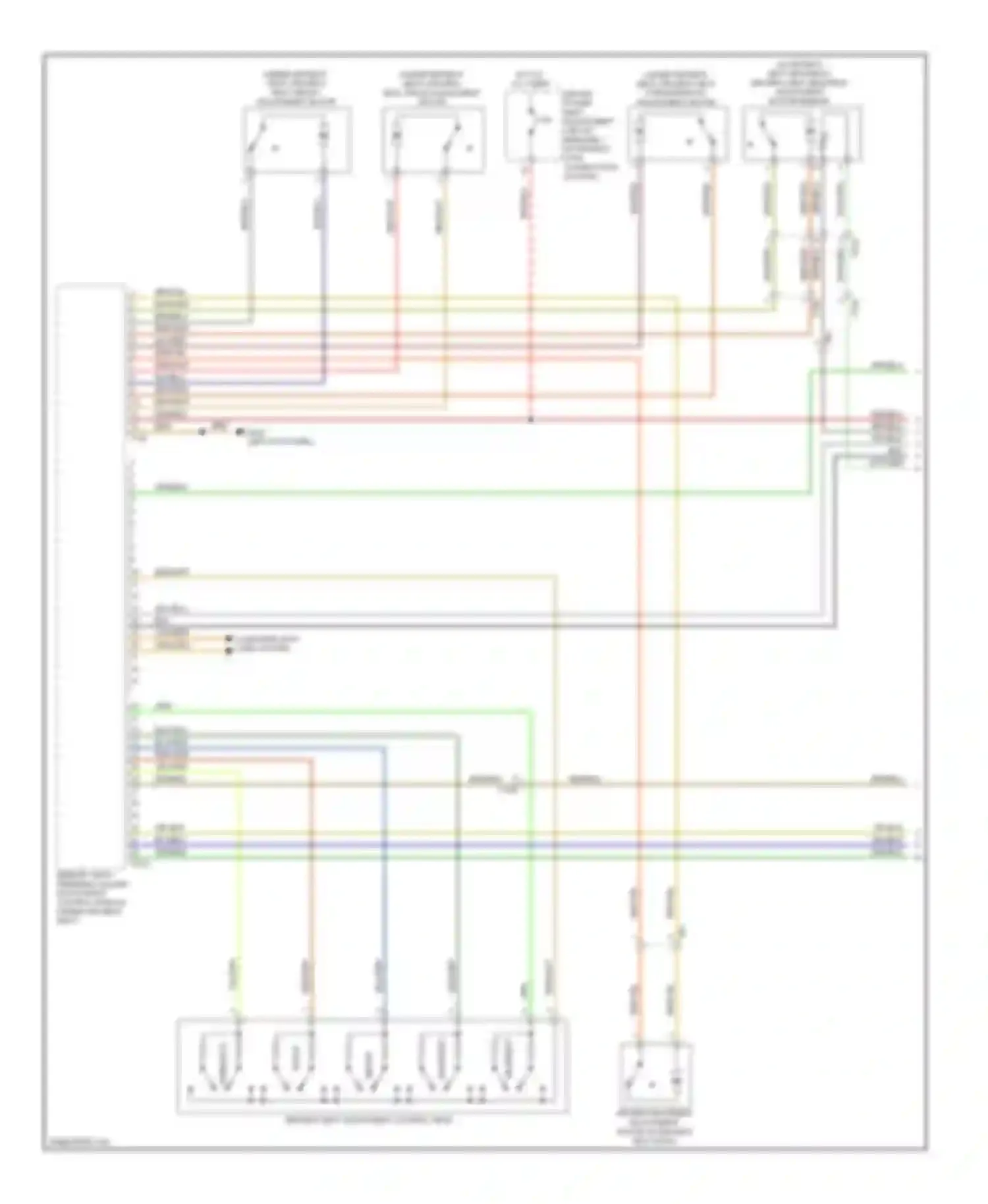 S5 Audi I facelift (2011-2016): Driver"s memory seat circuit (1 of 2)