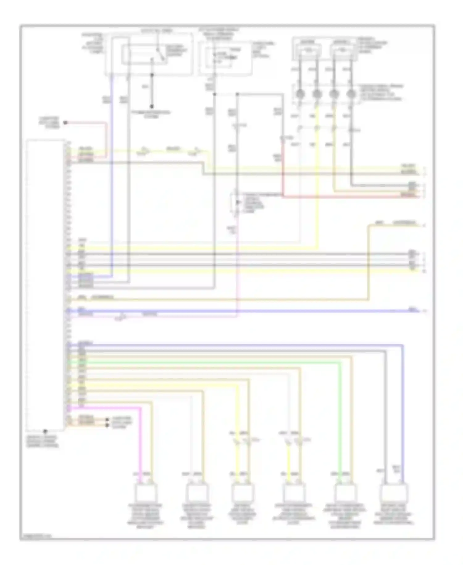 S5 Audi I facelift (2011-2016): Supplemental restraints circuit (1 of 3)