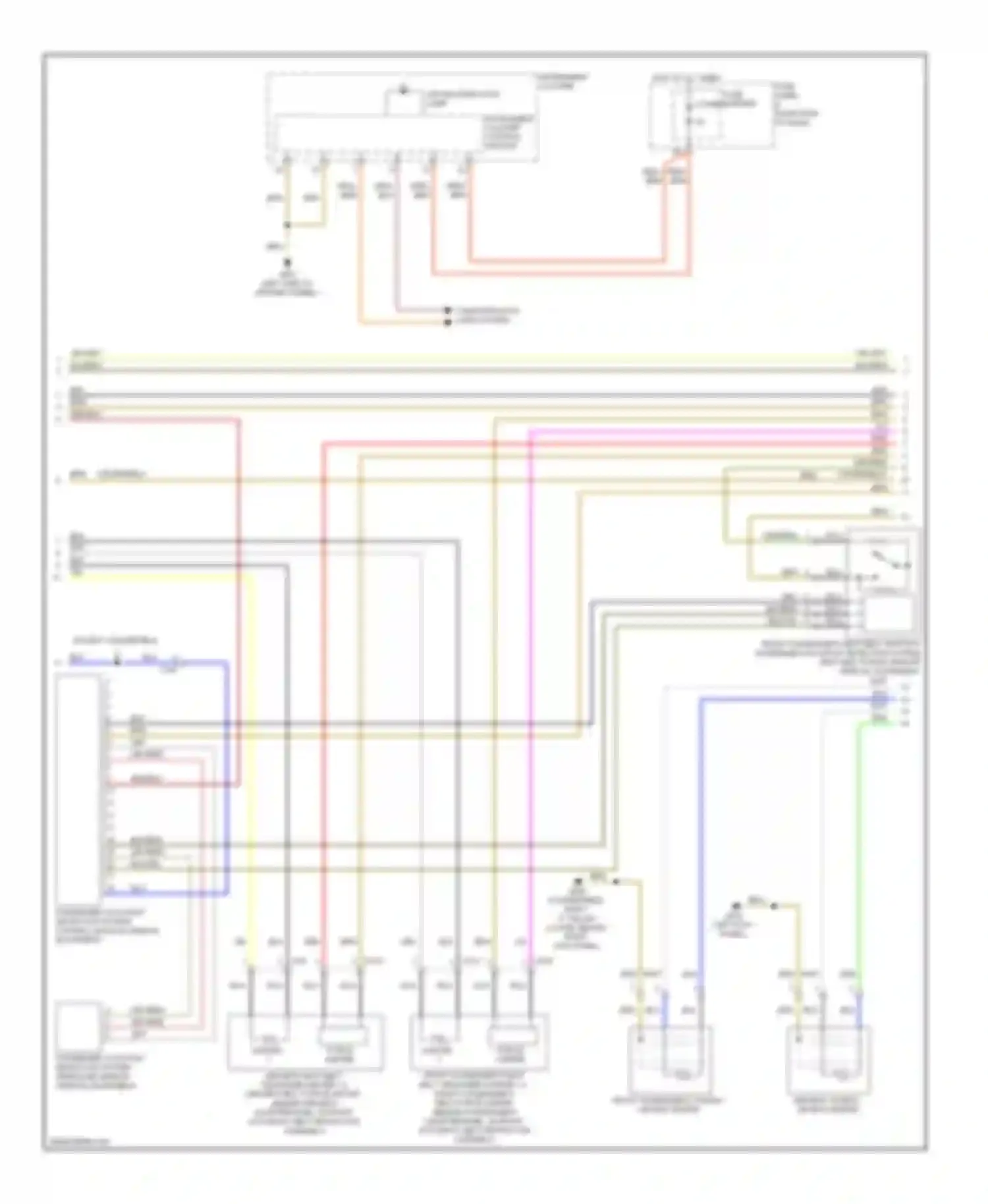 S5 Audi I facelift (2011-2016): Supplemental restraints circuit (2 of 3)
