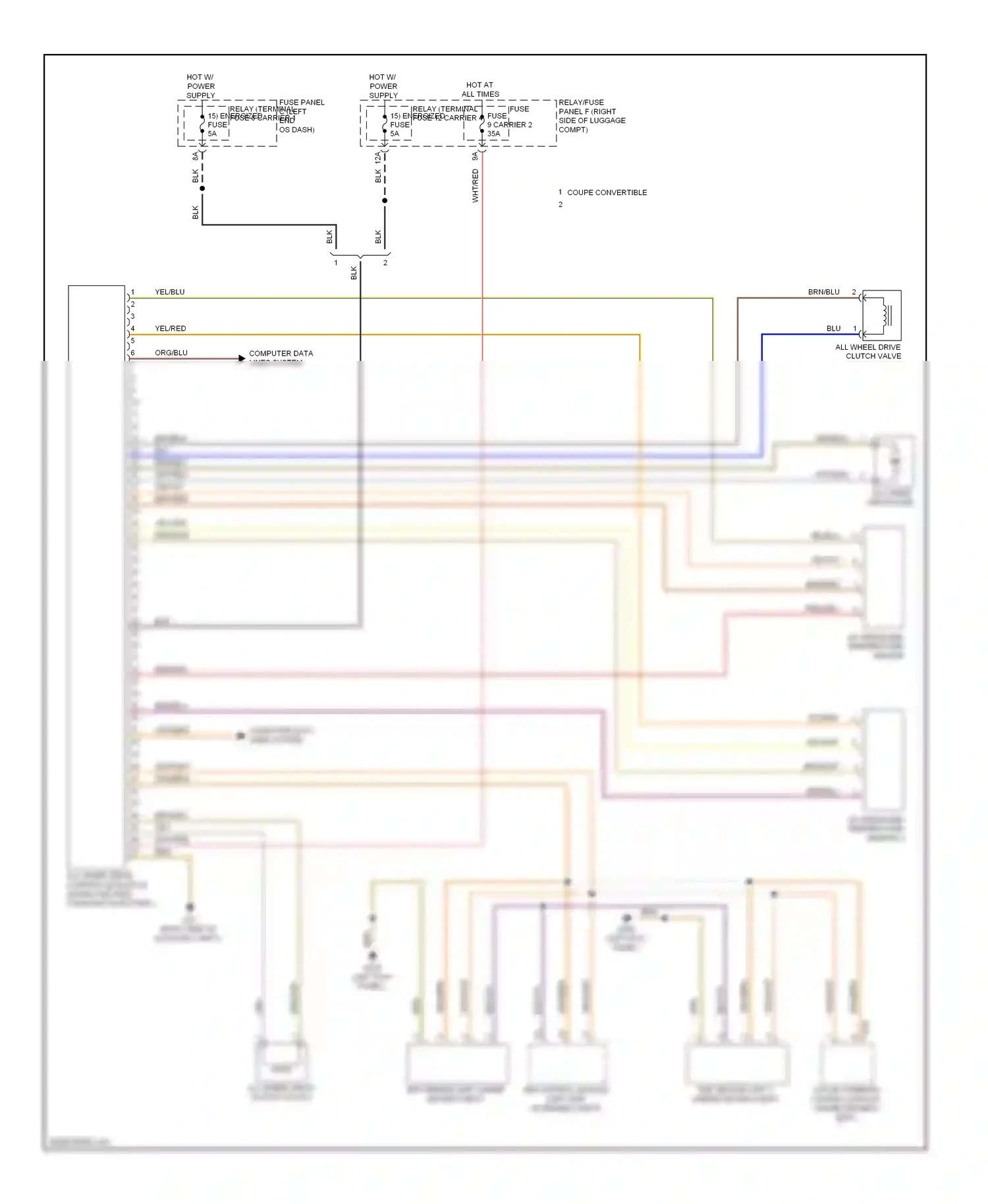 Wiring diagram active steering control module for Audi S5 I facelift (2011-2016) (1 of 4)