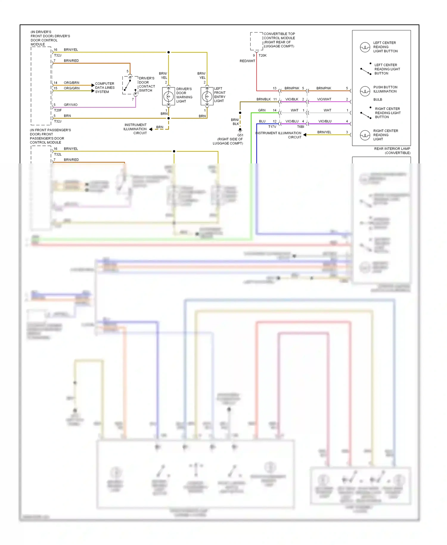 Wiring diagram automatic dimming interior rearview mirror for Audi S5 I facelift (2011-2016) (2 of 3)