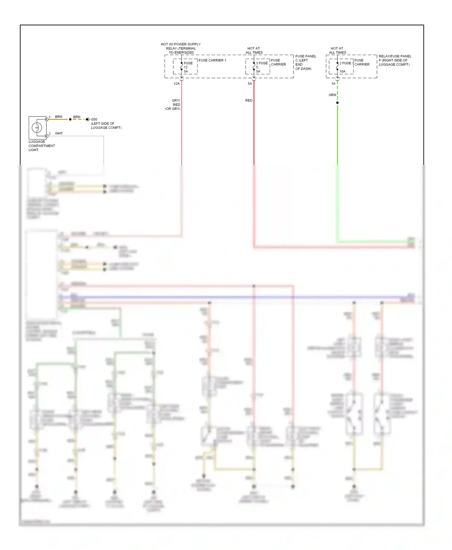 Audi S5 I facelift (2011-2016) (behind left kick panel) wiring diagram  (11 of 41)