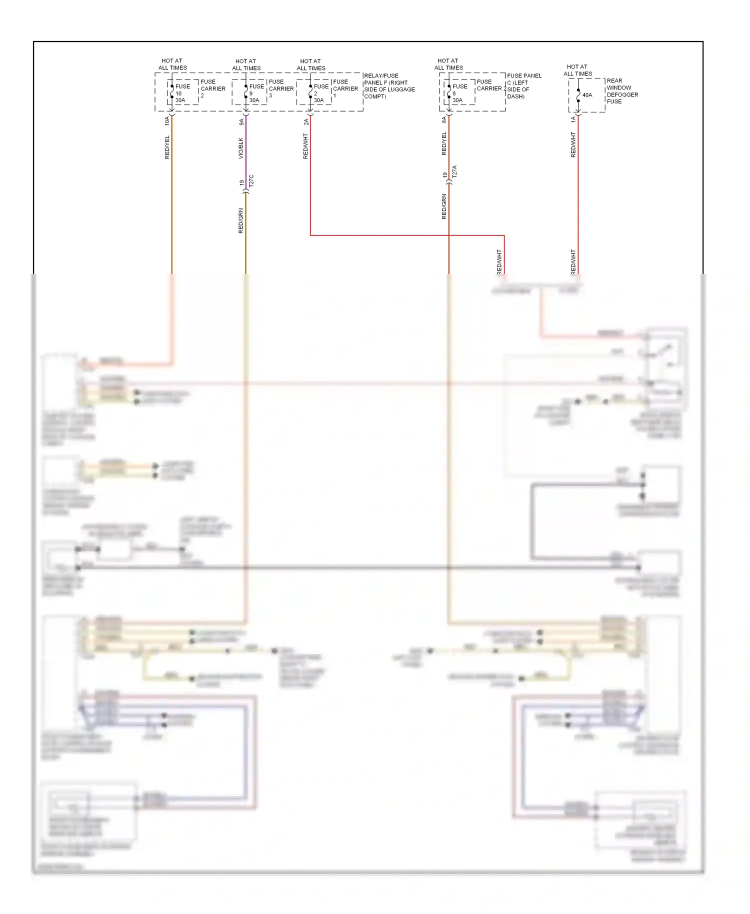Wiring diagram driver's door control module for Audi S5 I facelift (2011-2016) (4 of 14)