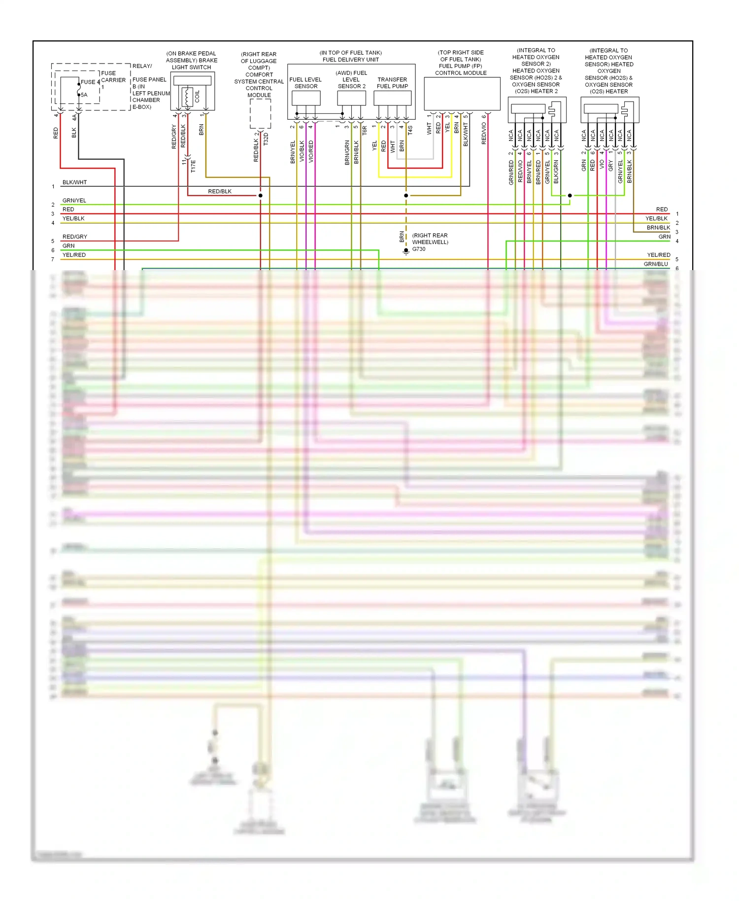 Audi S5 I facelift (2011-2016) fuel pump (fp) control module wiring diagram  (2 of 3)