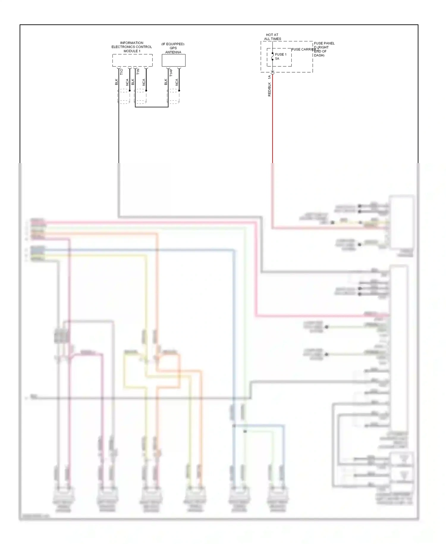Wiring diagram fuse 1 for Audi S5 I facelift (2011-2016) (5 of 35)
