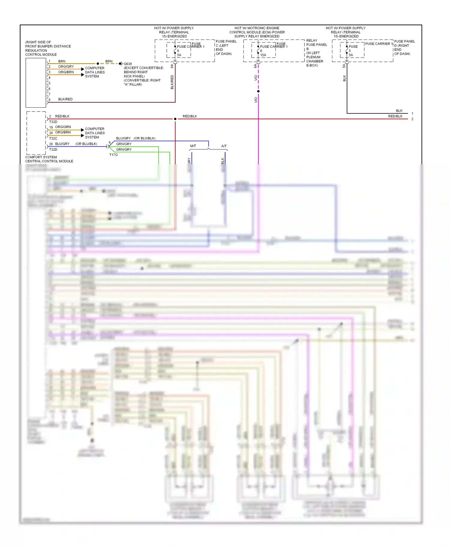 Wiring diagram fuse carrier 4 for Audi S5 I facelift (2011-2016) (2 of 8)