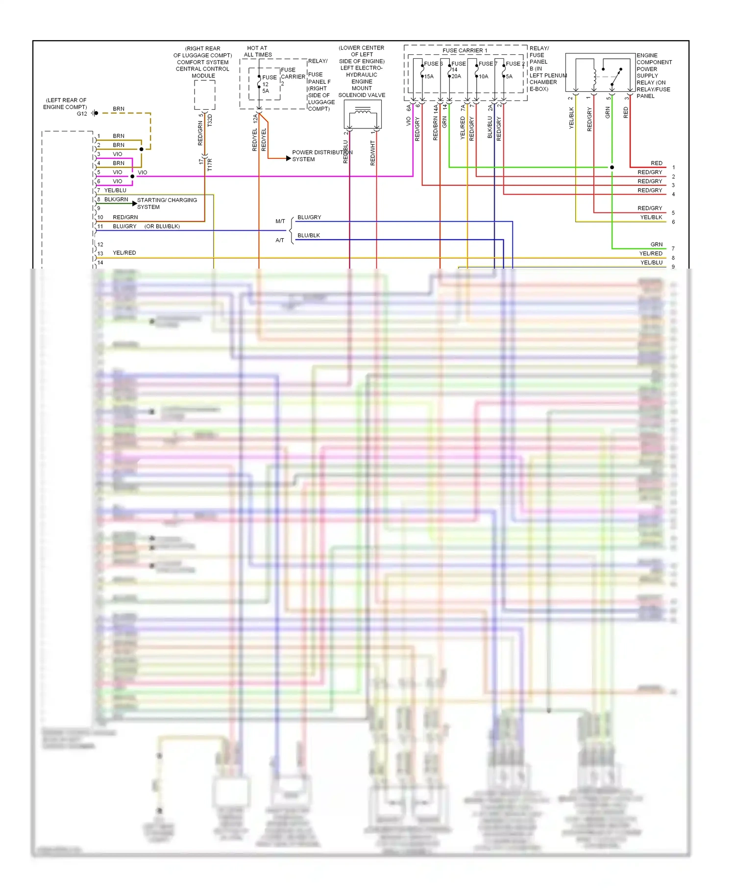 Wiring diagram red/vio for Audi S5 I facelift (2011-2016) (5 of 72)