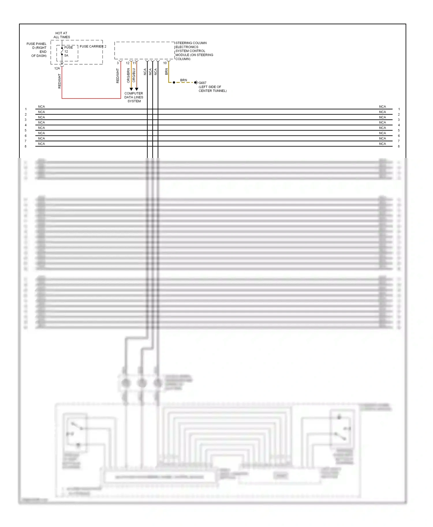 Audi S5 I facelift (2011-2016) tiptronic down shift button (if equipped) wiring diagram  (1 of 1)