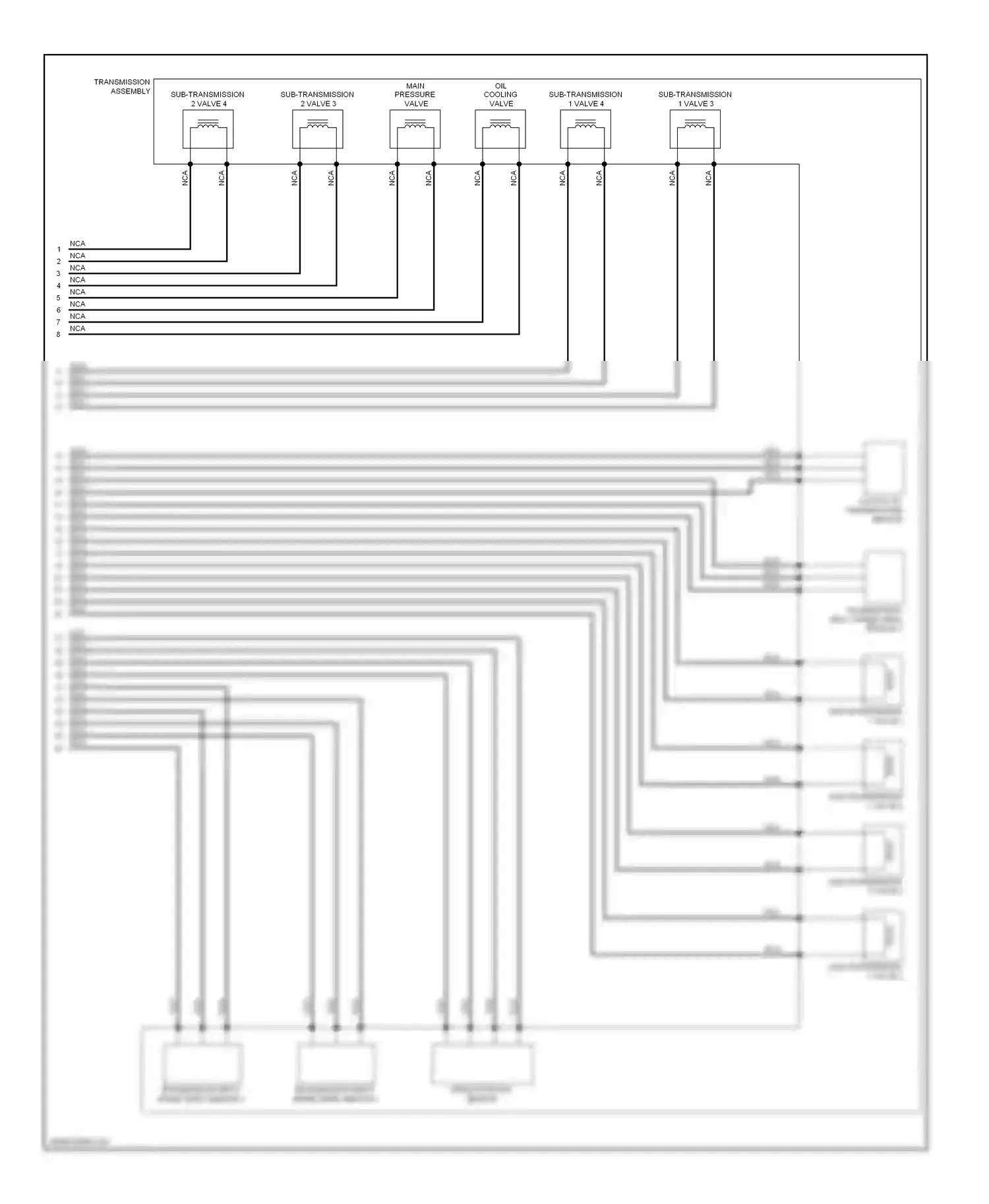 Wiring diagram transmission assembly for Audi S5 I facelift (2011-2016) (1 of 3)