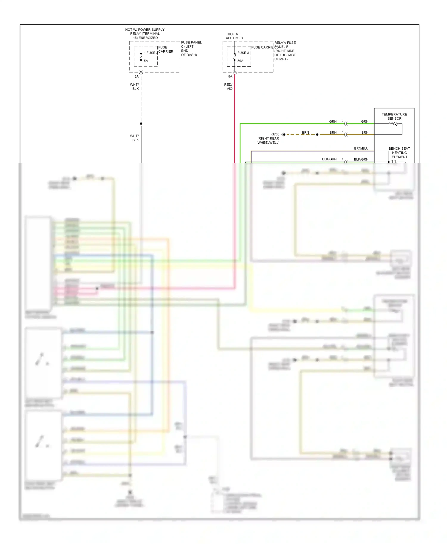 Audi S5 I facelift (2011-2016) vehicle electrical system control module (under left side of dash) wiring diagram  (19 of 28)