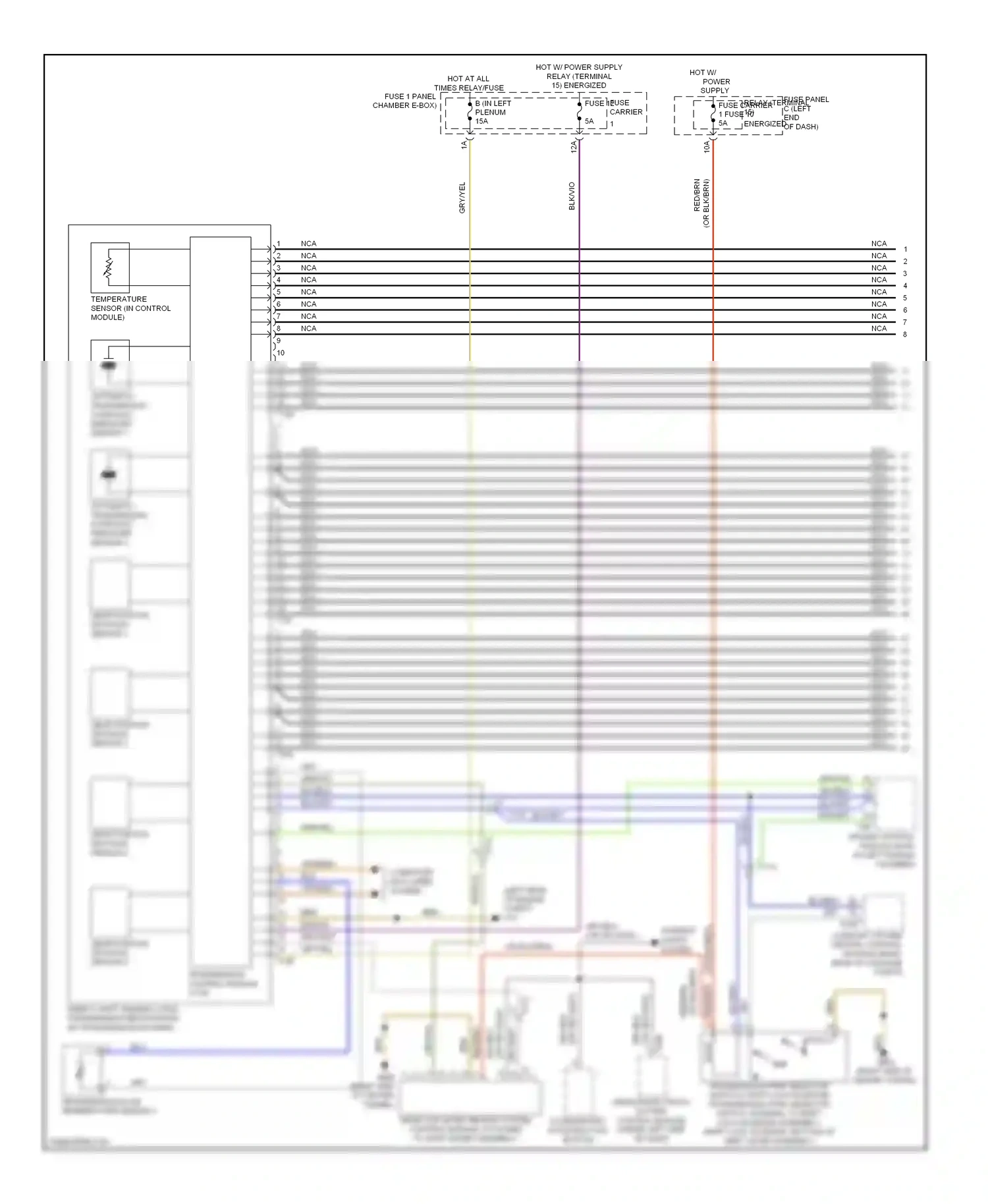 Audi S5 I facelift (2011-2016) vehicle electrical system control module (under left side of dash) wiring diagram  (21 of 28)