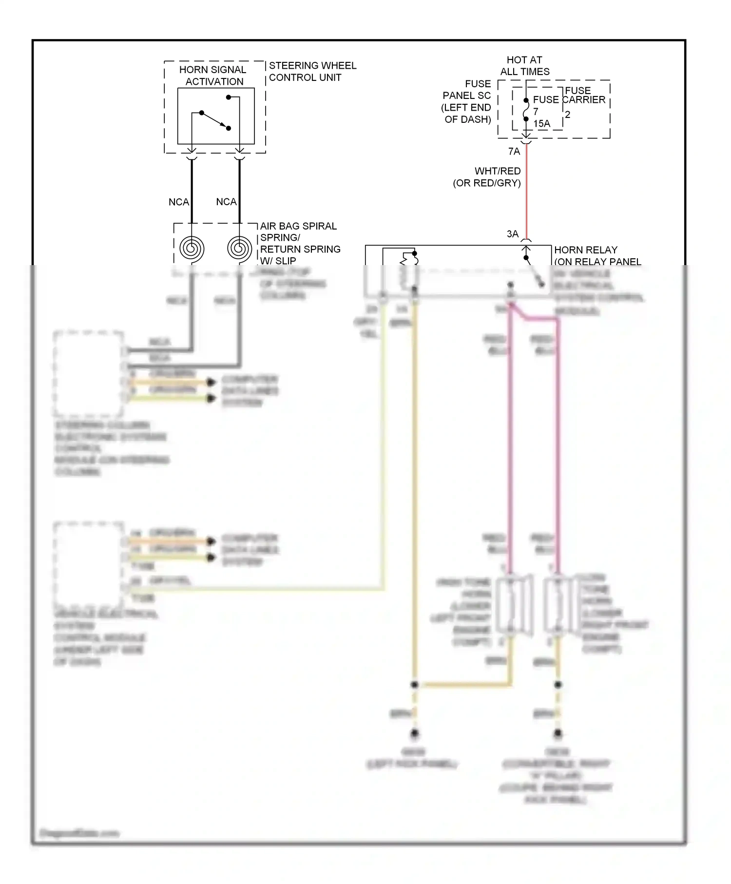 Audi S5 I facelift (2011-2016) vehicle electrical system control module (under left side of dash) wiring diagram  (15 of 28)