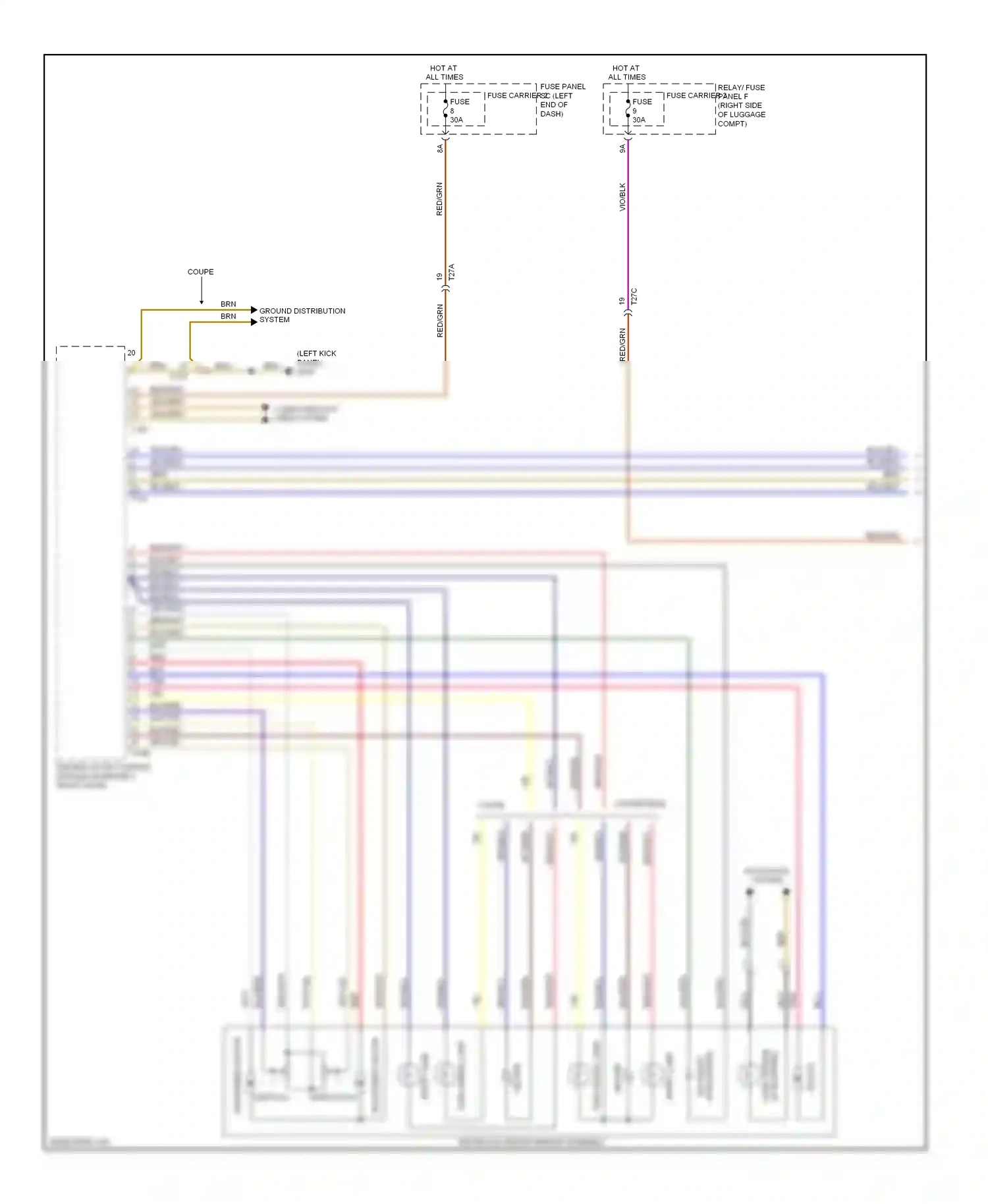Audi S5 I facelift (2011-2016) vertical wiring diagram  (3 of 5)