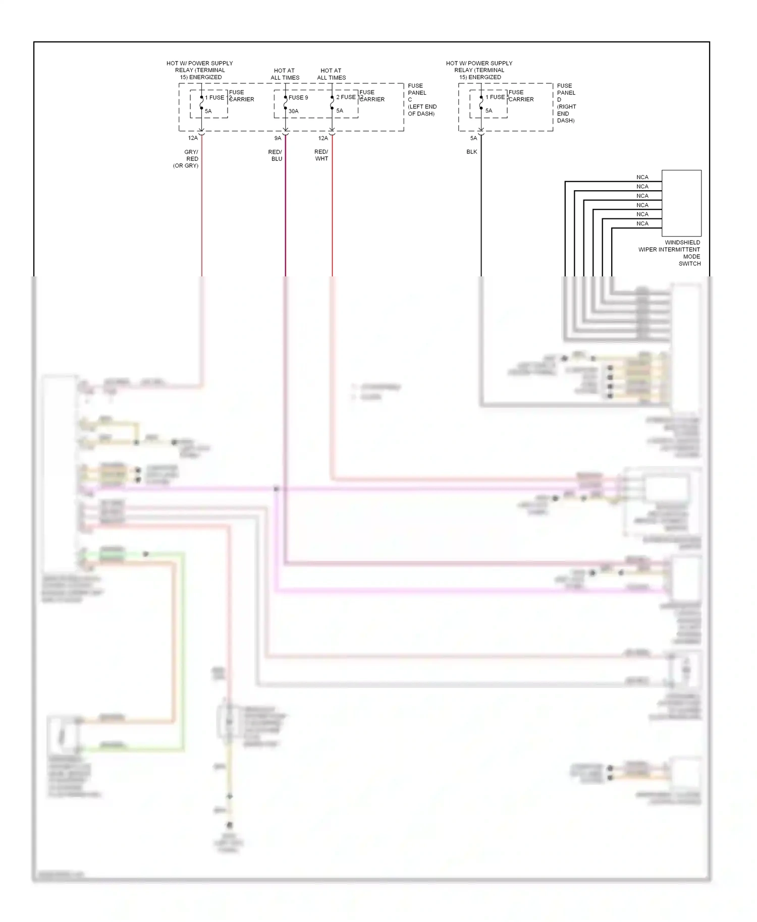 Wiring diagram windshield washer pump for Audi S5 I facelift (2011-2016) (1 of 1)