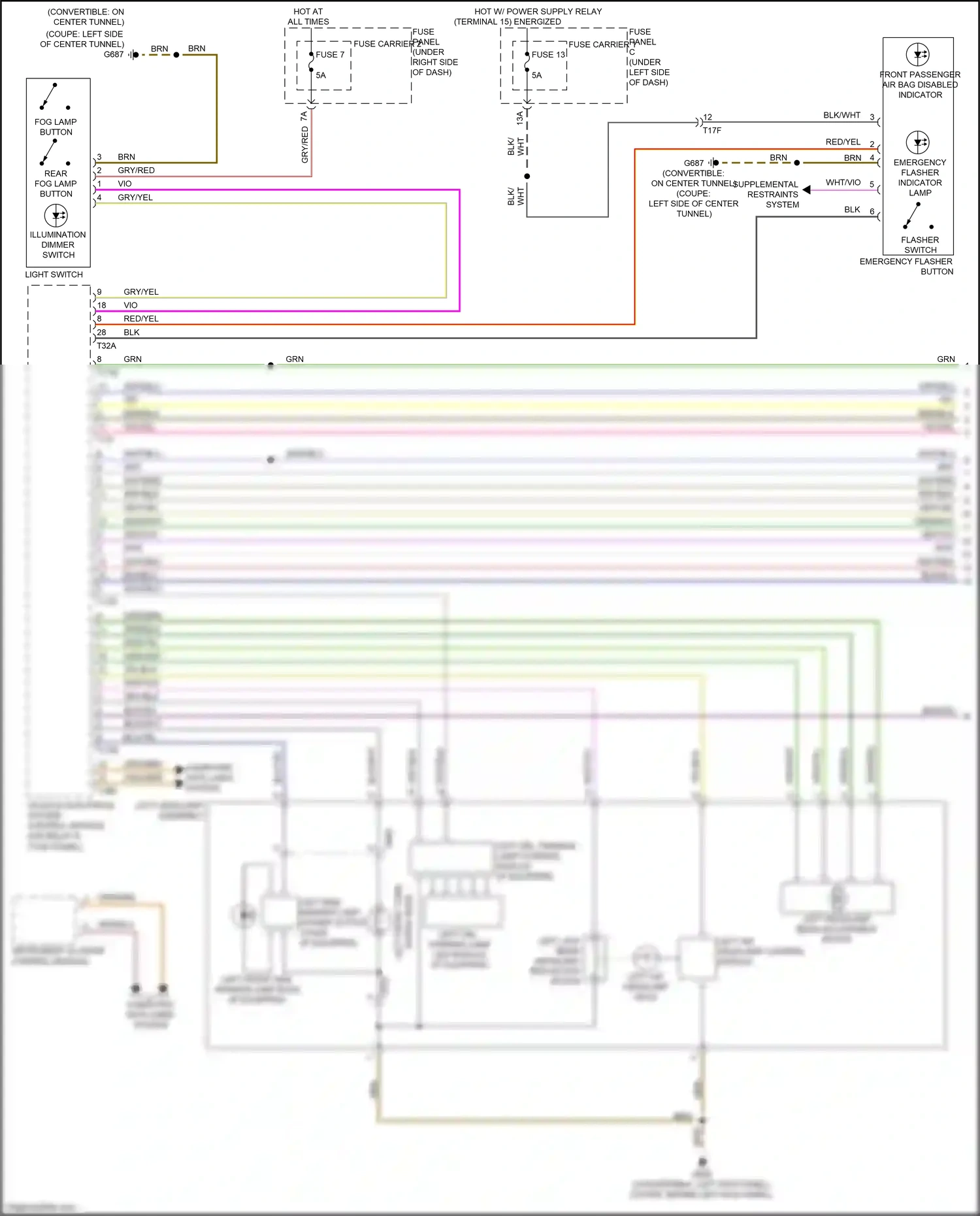 Wiring diagram red/yel for Audi S5 I facelift (2011-2016) (94 of 99)