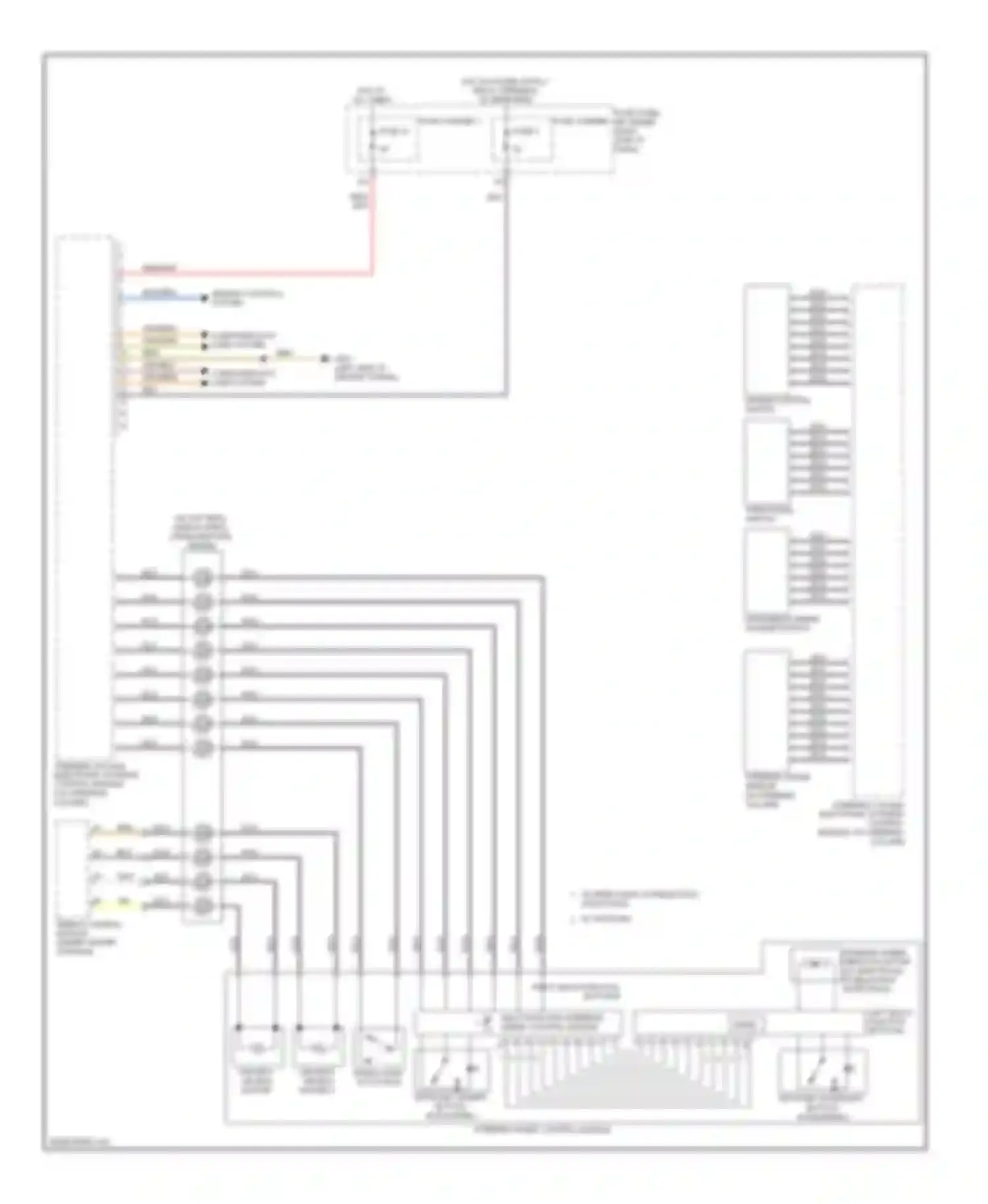 S5 Audi I facelift (2011-2016): Steering column electronic systems control module circuit