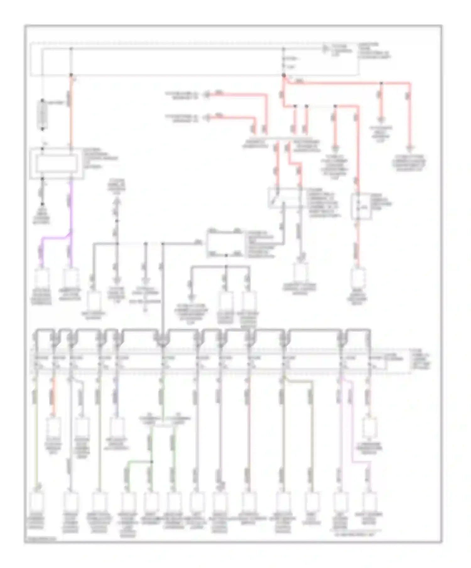 S5 Audi I facelift (2011-2016): Power distribution circuit (1 of 7)
