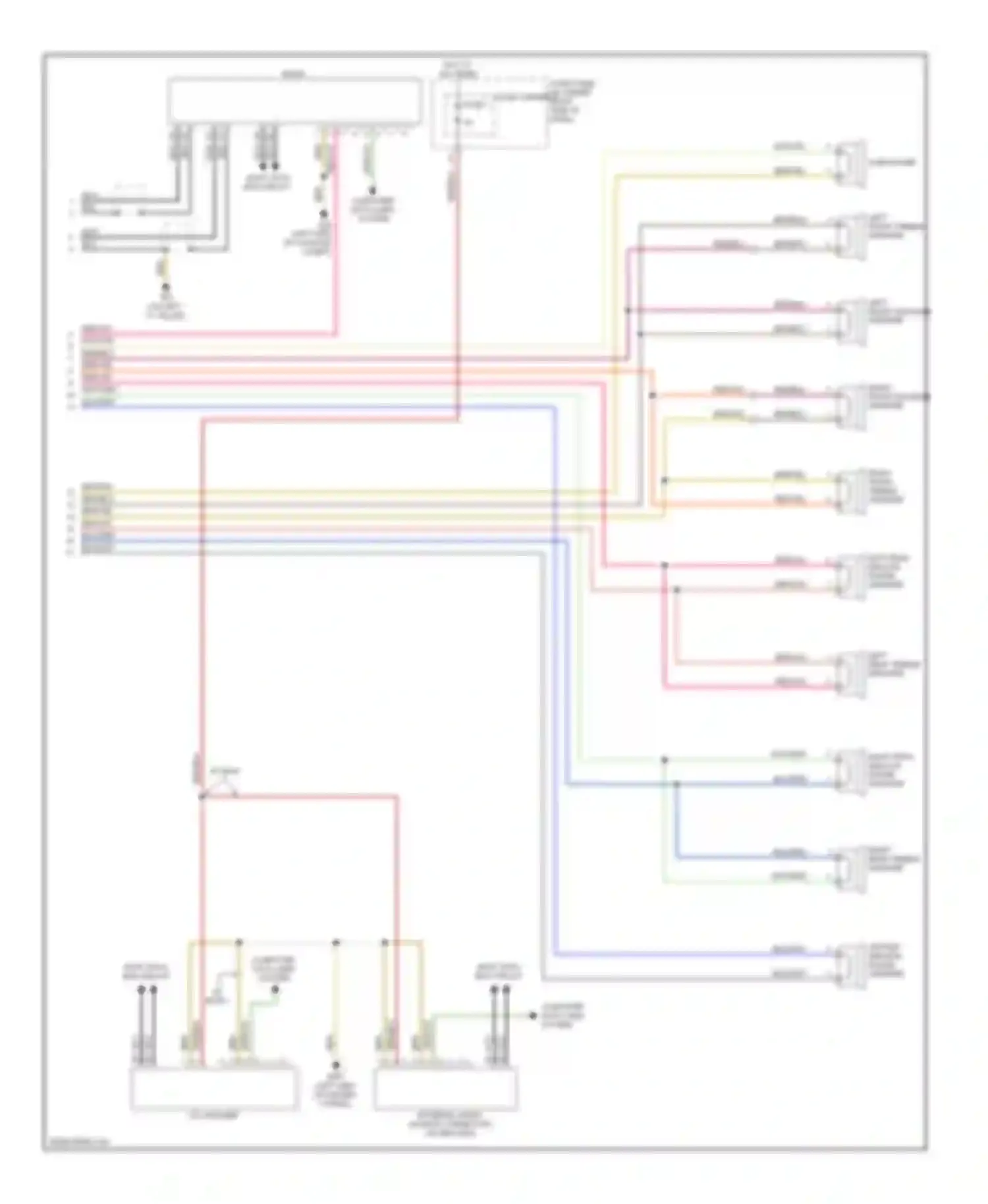 S5 Audi I facelift (2011-2016): Radio circuit, standard mmi (3 of 3)