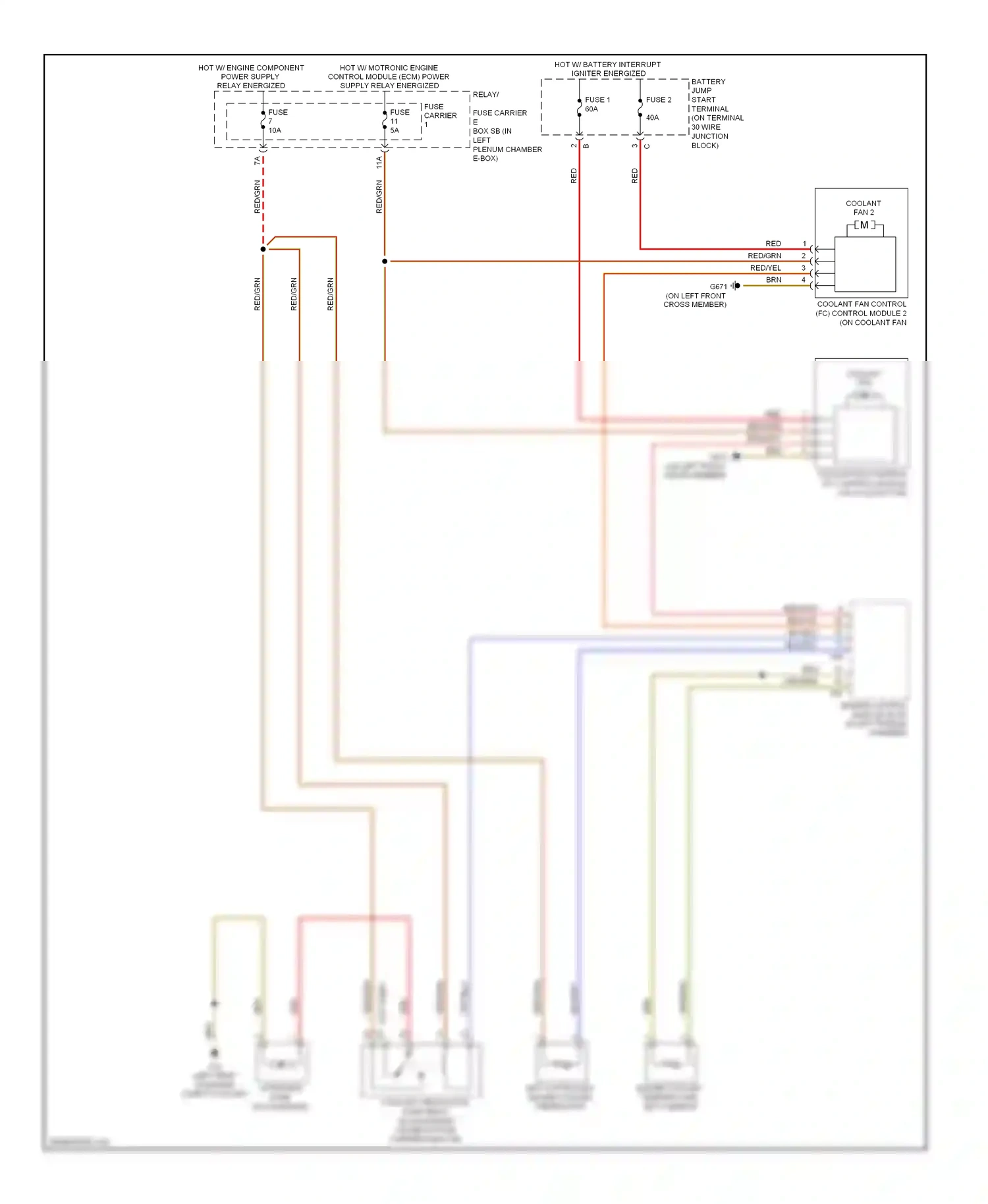 Wiring diagram coolant fan 2 for Audi S5 I facelift (2011-2016) (3 of 5)