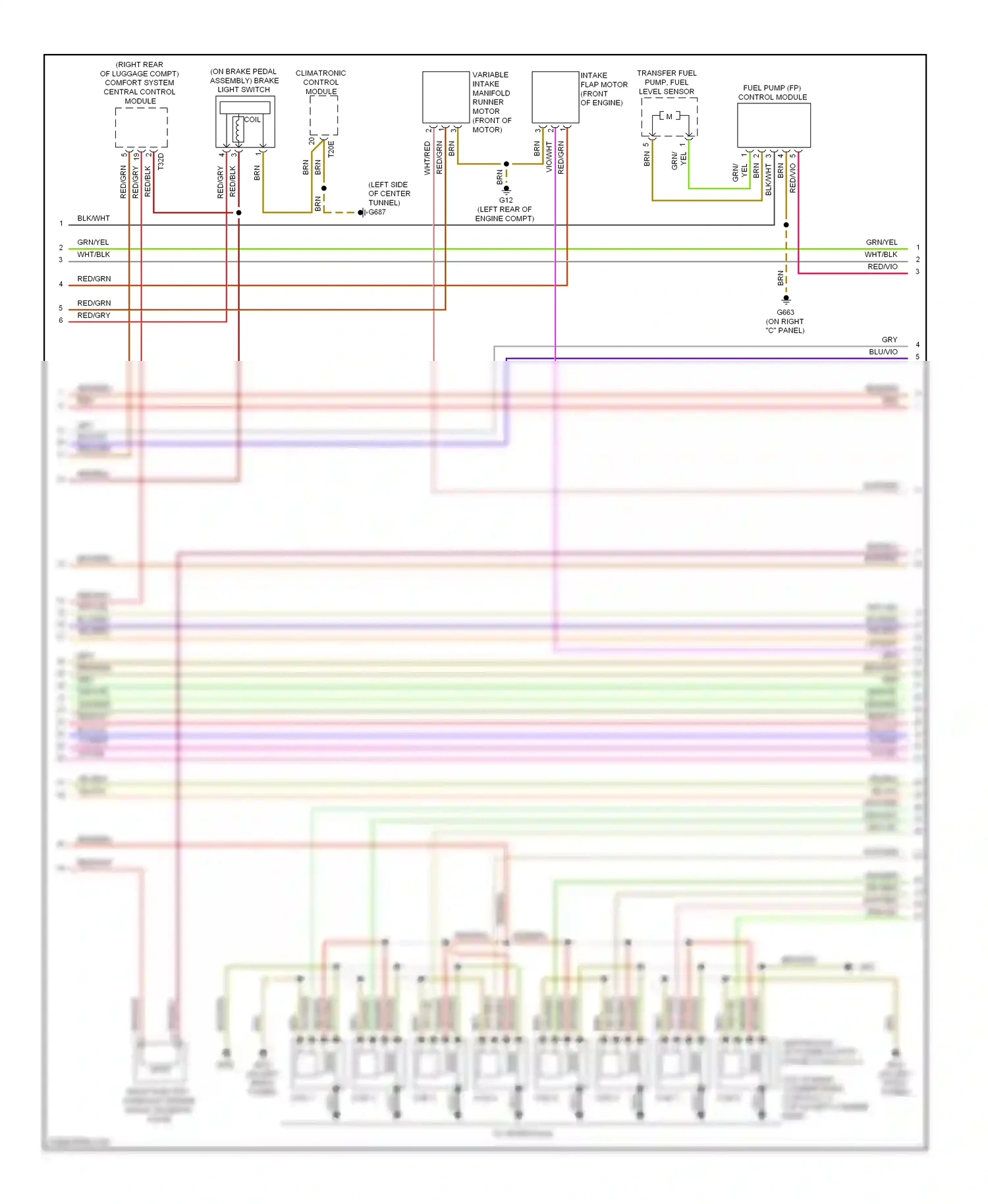 Audi S5 I facelift (2011-2016) fuel pump (fp) control module wiring diagram  (3 of 3)
