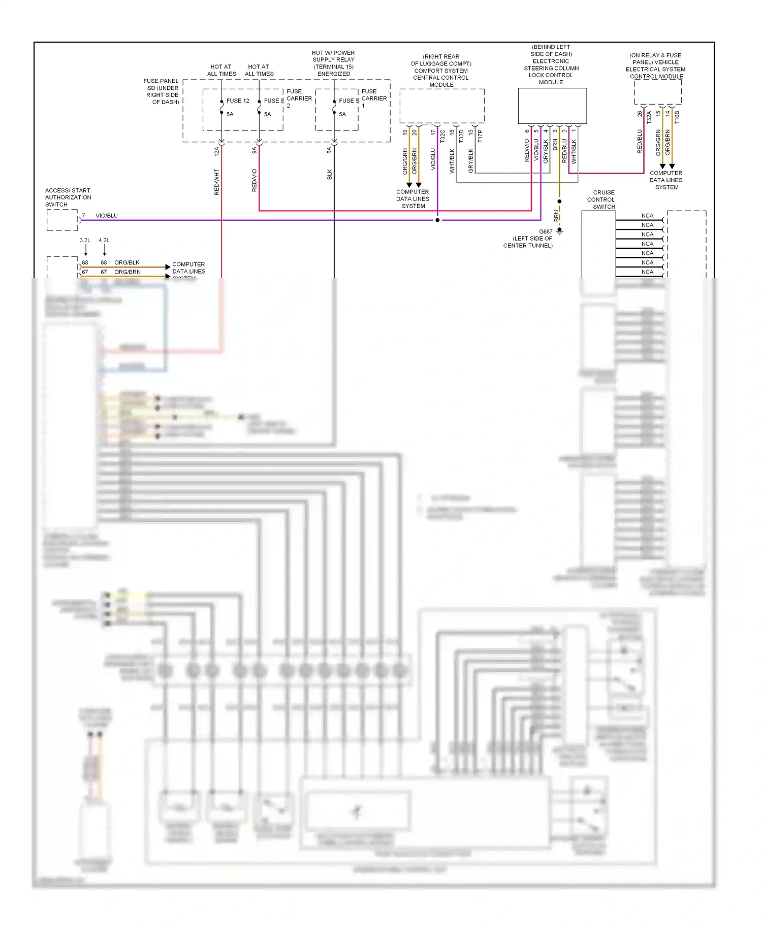 Wiring diagram left multi- function for Audi S5 I facelift (2011-2016) (1 of 1)