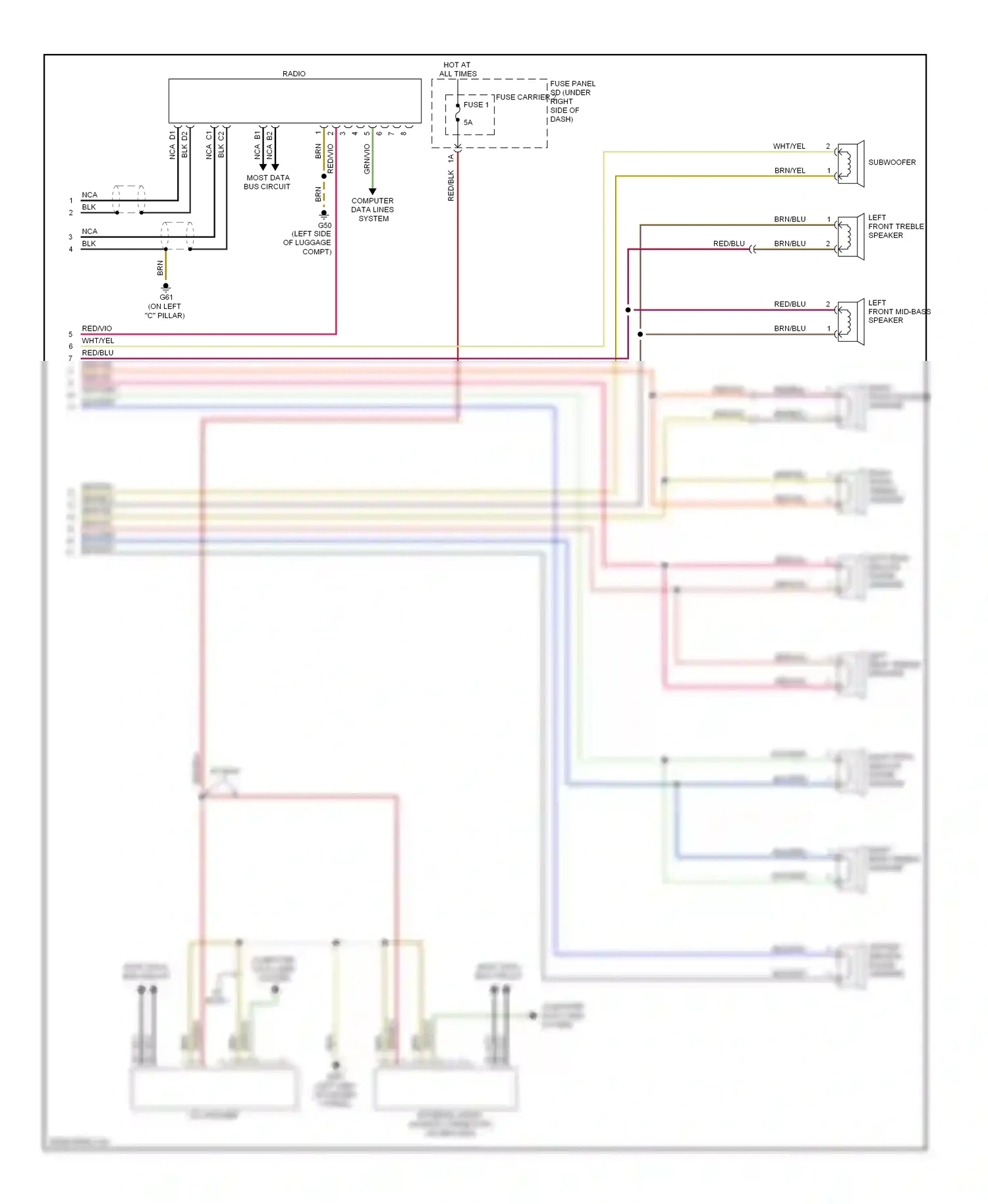 Wiring diagram wht/yel for Audi S5 I facelift (2011-2016) (52 of 52)