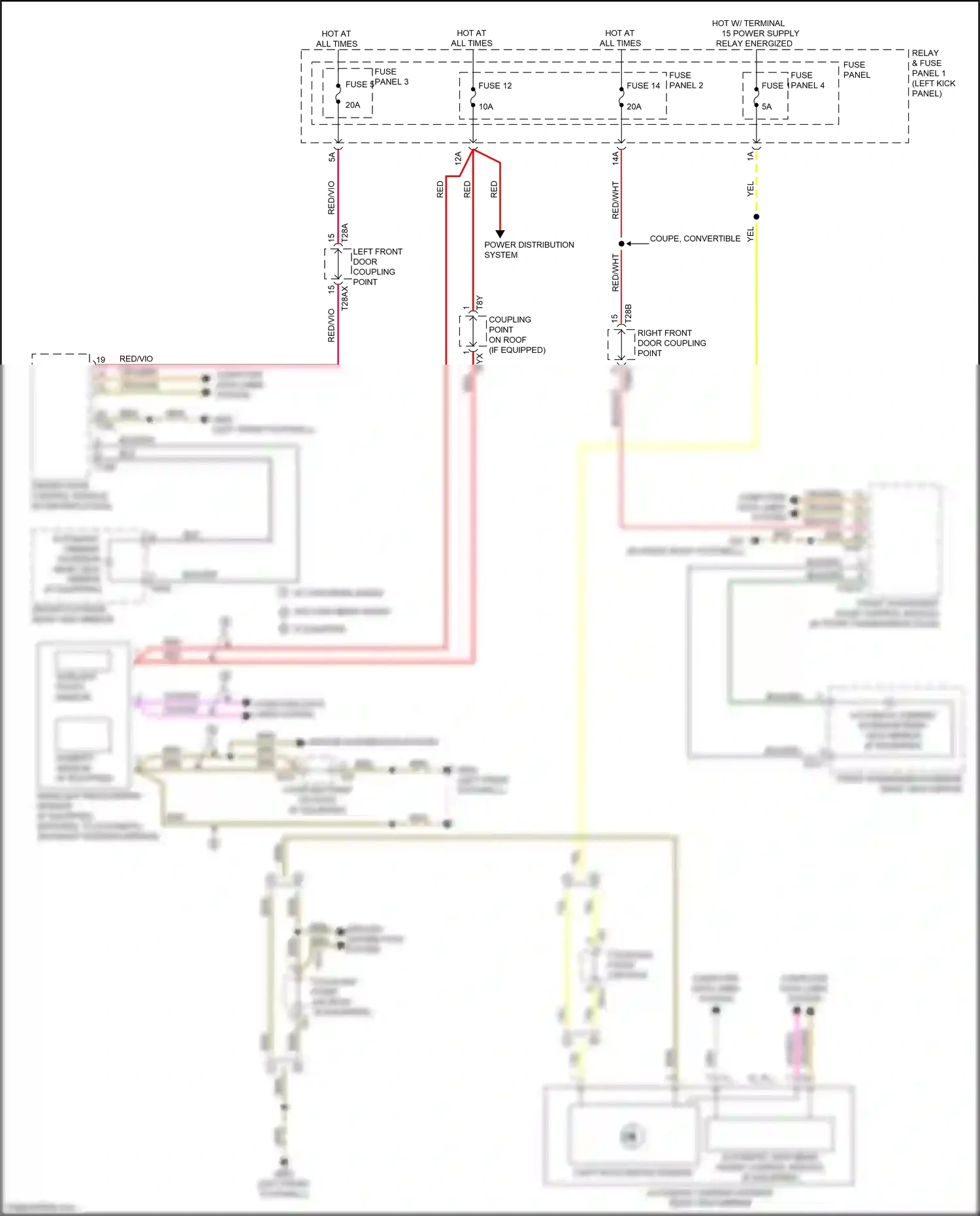 Wiring diagram automatic high beam assist control module for Audi S5 II facelift (2019-2024) (1 of 4)
