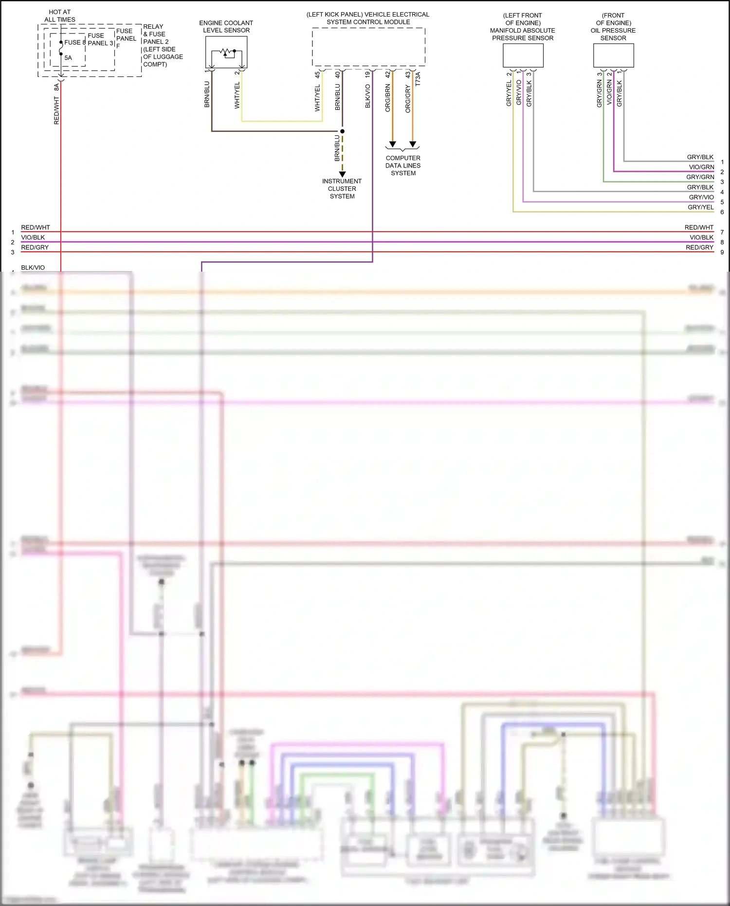 Wiring diagram blu/vio for Audi S5 II facelift (2019-2024) (9 of 10)