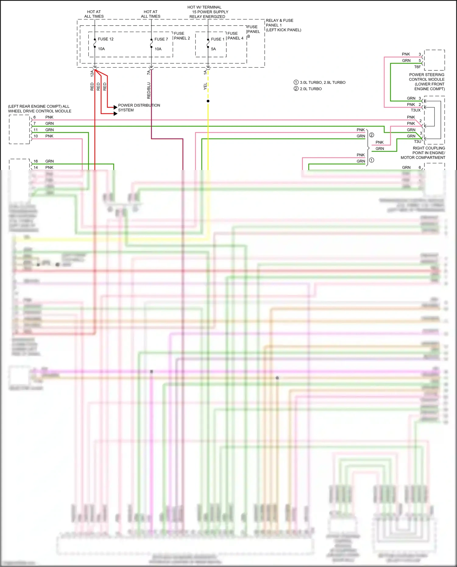 Wiring diagram diagnostic connection for Audi S5 II facelift (2019-2024) (1 of 4)