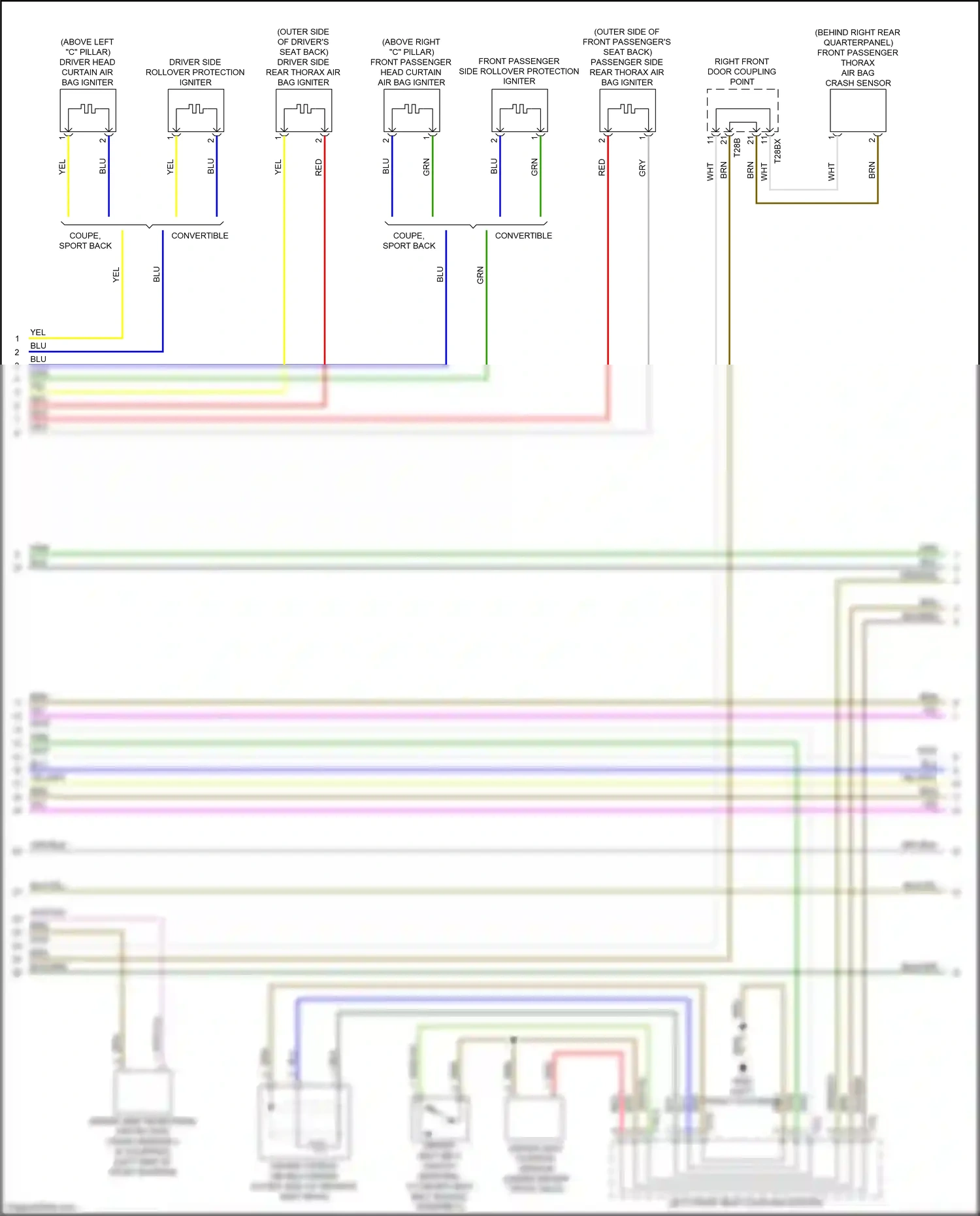 Wiring diagram driver seat position sensor for Audi S5 II facelift (2019-2024) (1 of 1)