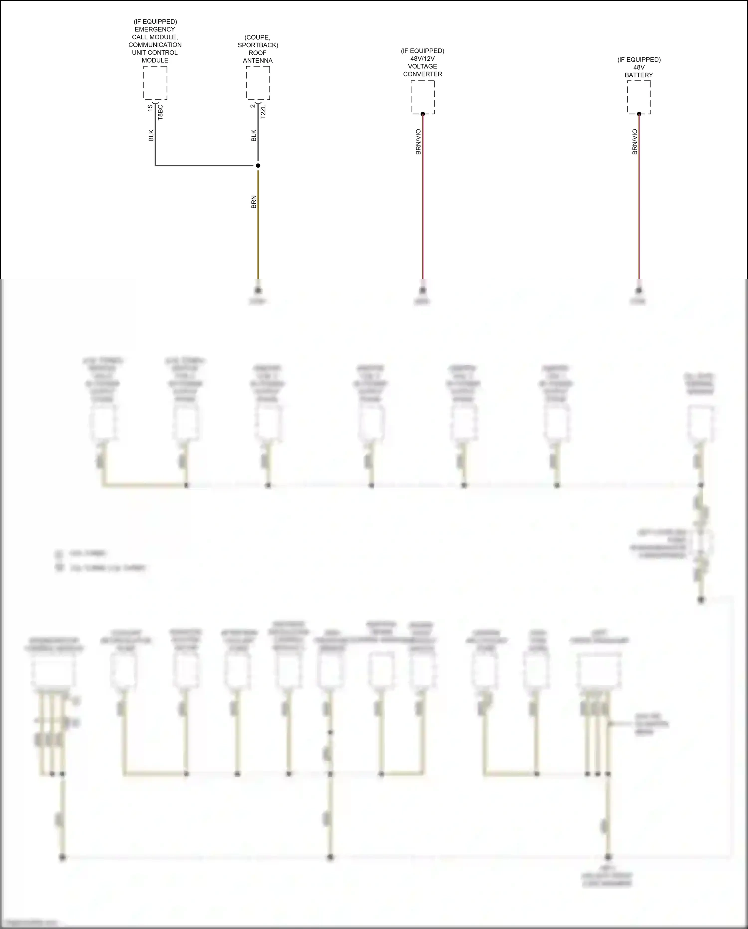 Wiring diagram engine/motor control module for Audi S5 II facelift (2019-2024) (7 of 16)