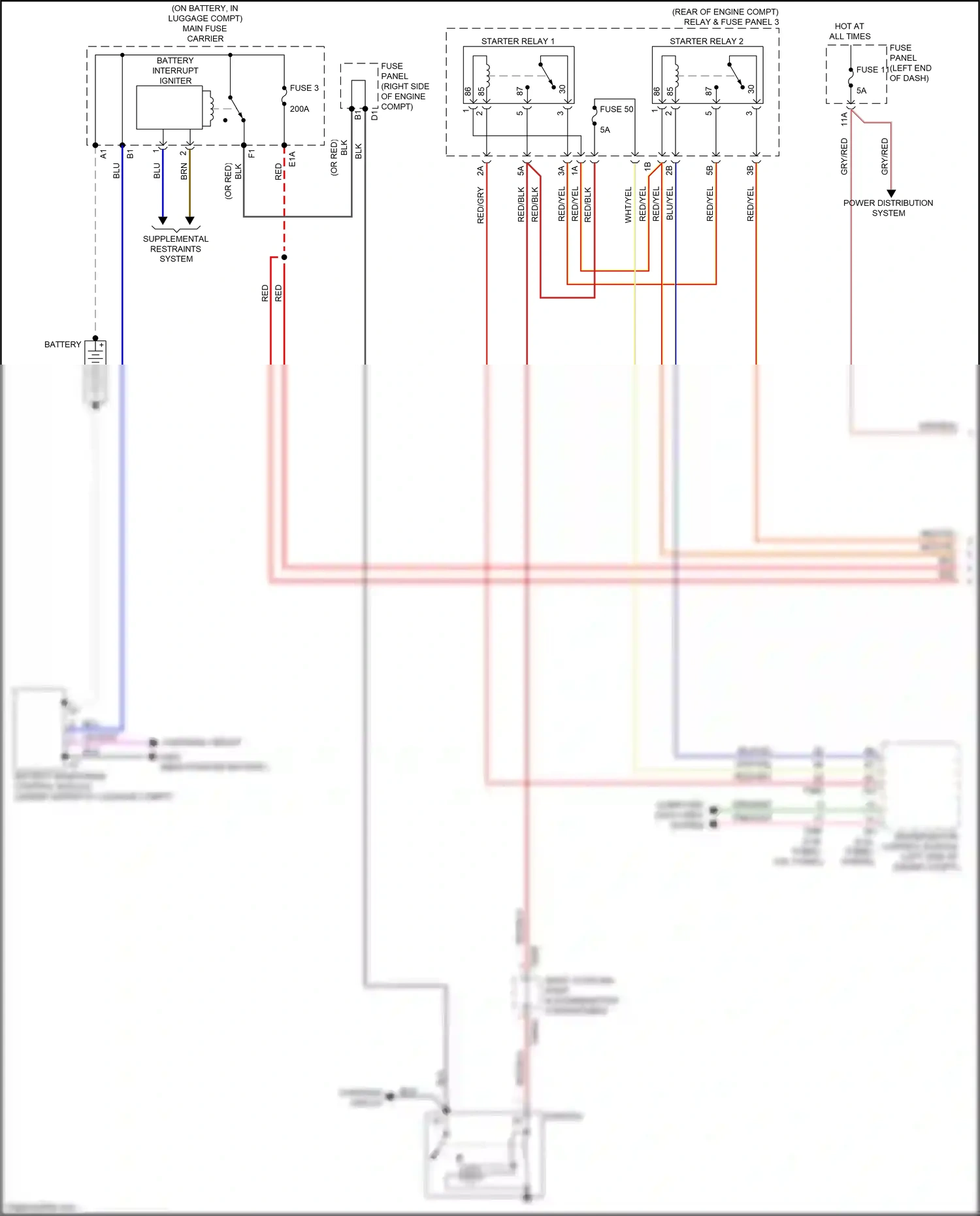 Wiring diagram engine/motor control module for Audi S5 II facelift (2019-2024) (10 of 16)