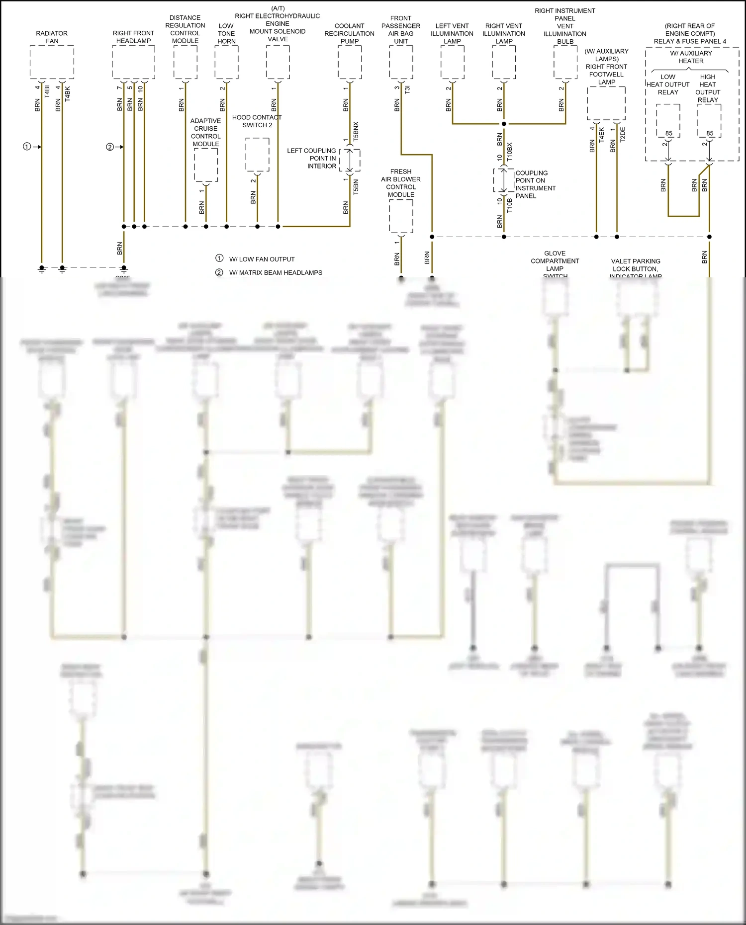 Wiring diagram fresh air blower control module for Audi S5 II facelift (2019-2024) (2 of 3)