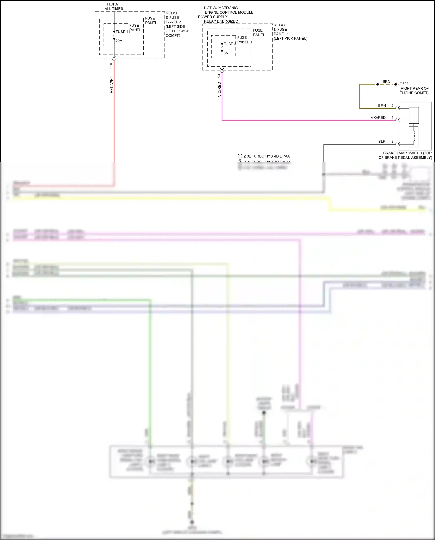 Wiring diagram fuse panel 1 for Audi S5 II facelift (2019-2024) (15 of 27)