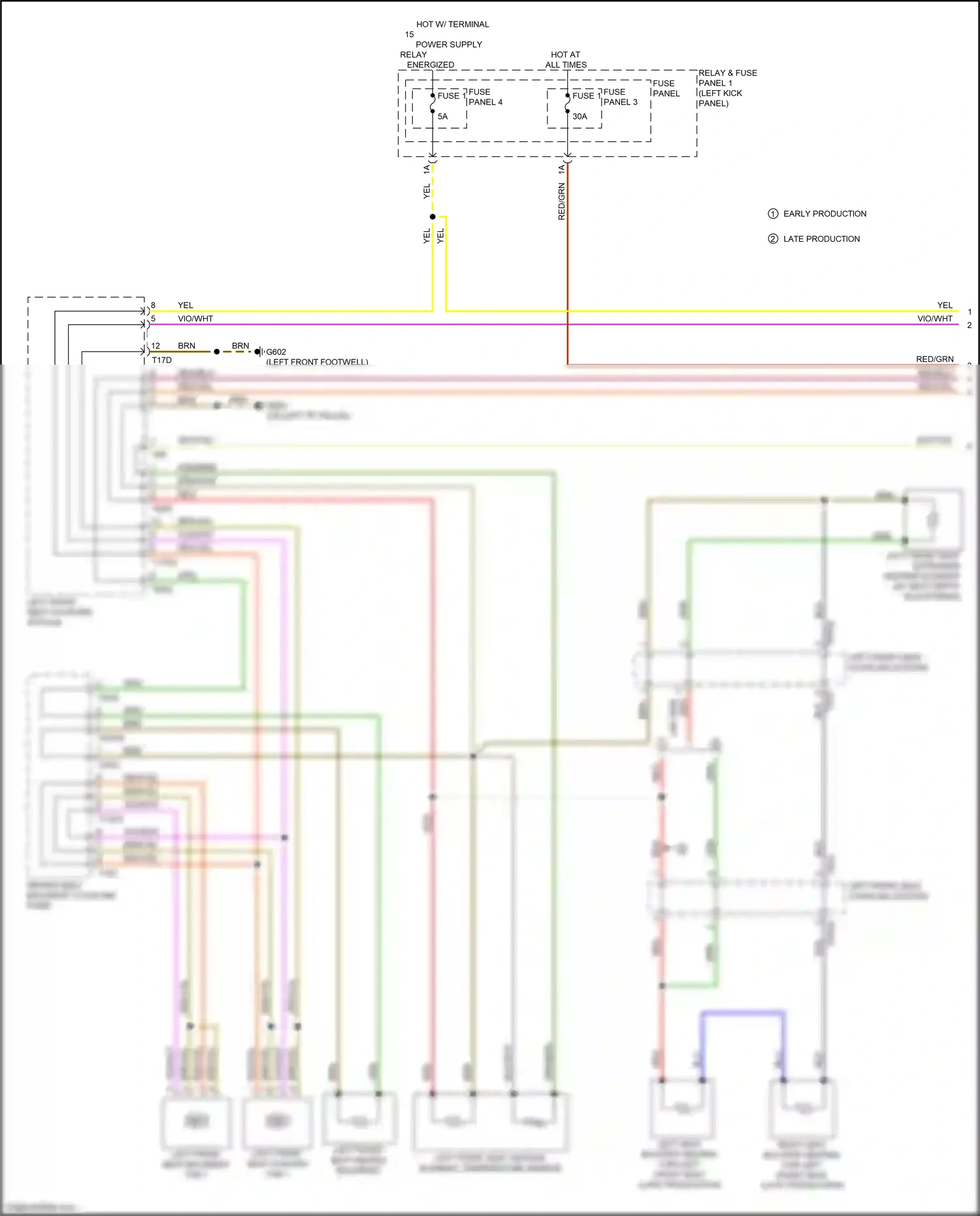 Wiring diagram fuse panel 3 for Audi S5 II facelift (2019-2024) (34 of 47)
